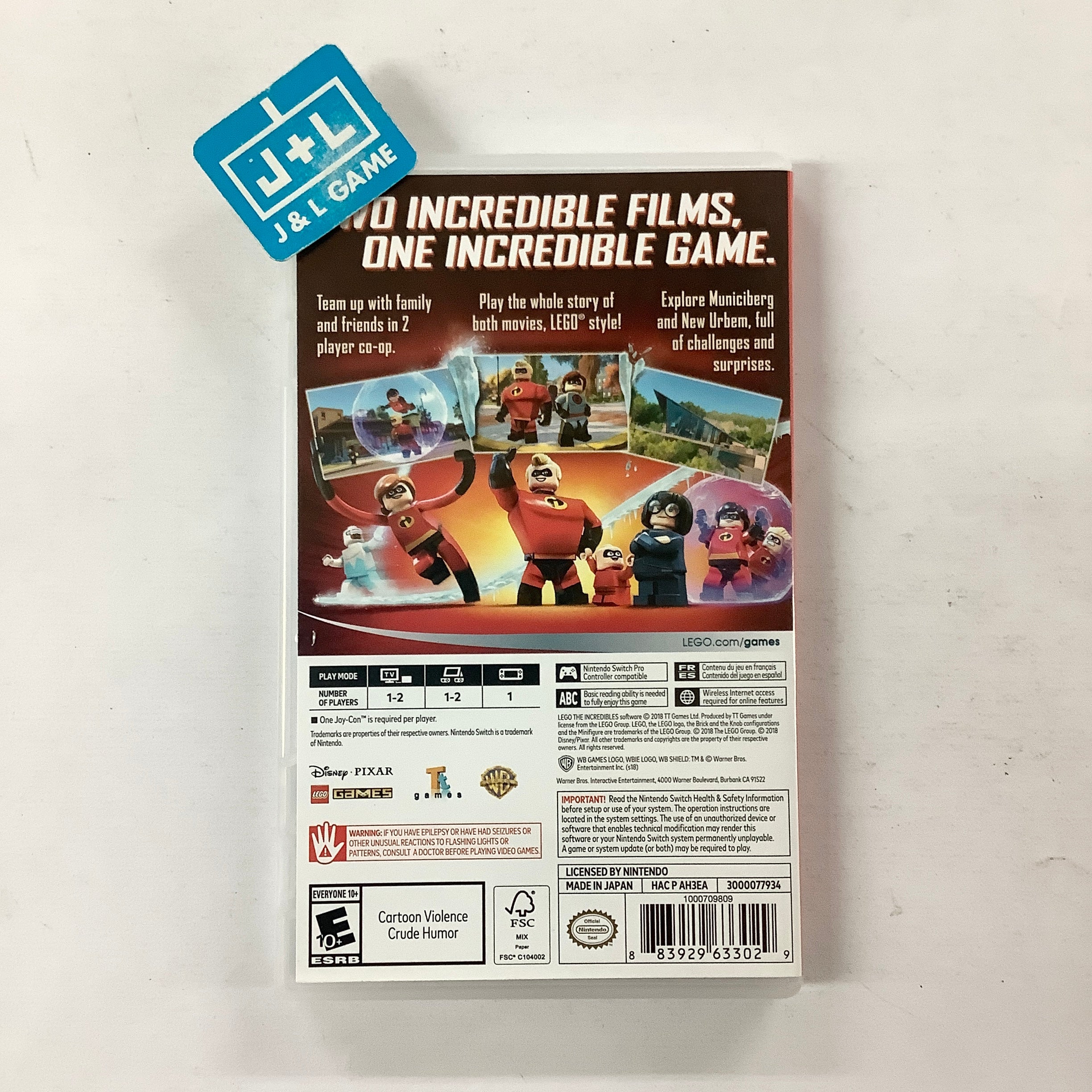 Shops incredibles 2 nintendo switch