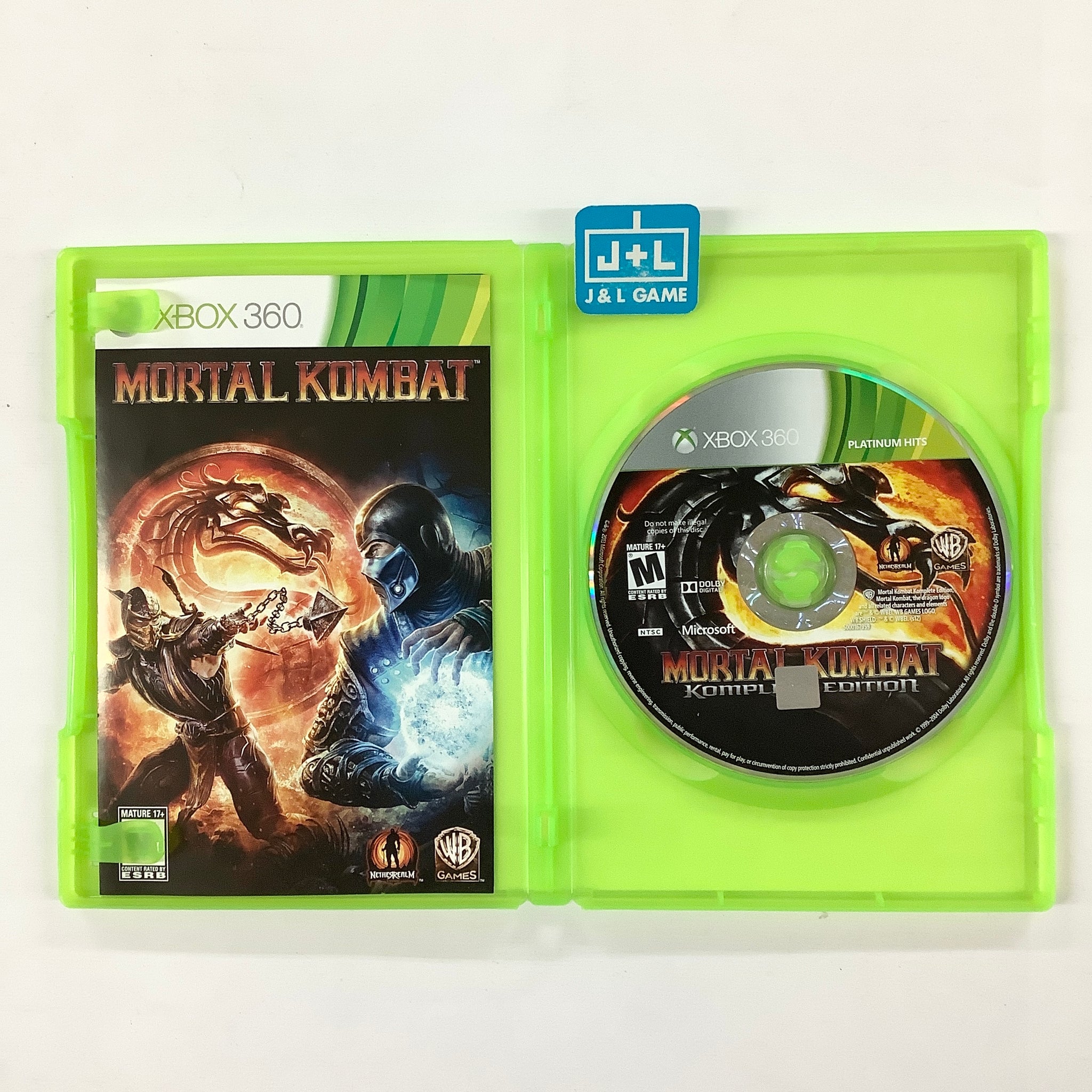 Mortal Kombat Komplete Edition Platinum Hits Xbox 360 [pre Owned