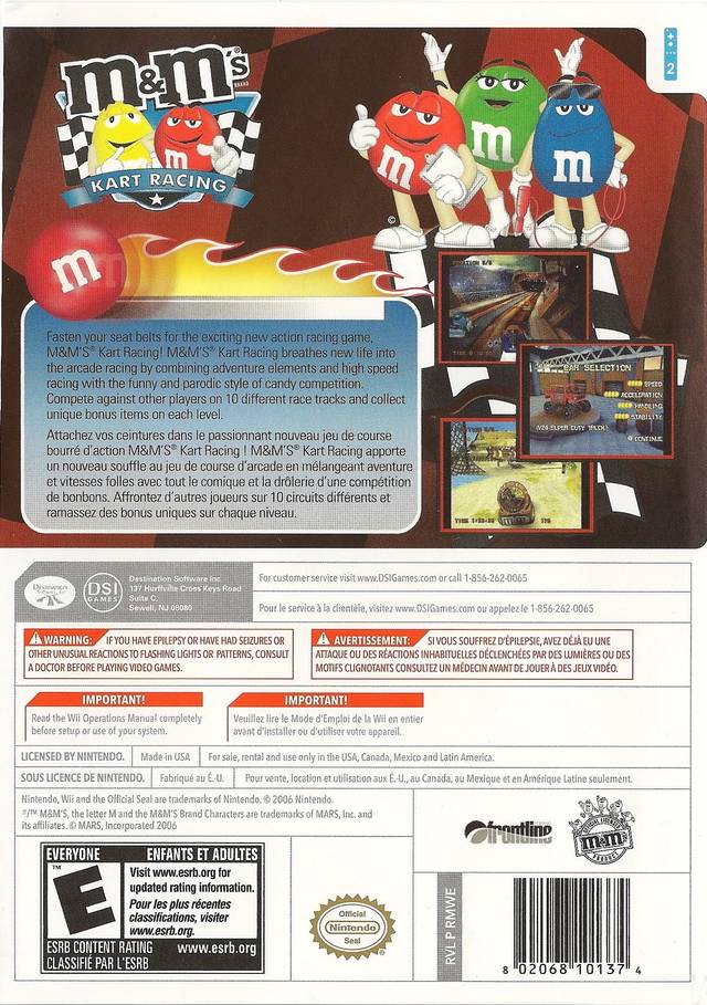 M&Ms Kart Racing - Nintendo Wii [Pre-Owned] Video Games Zoo Games   