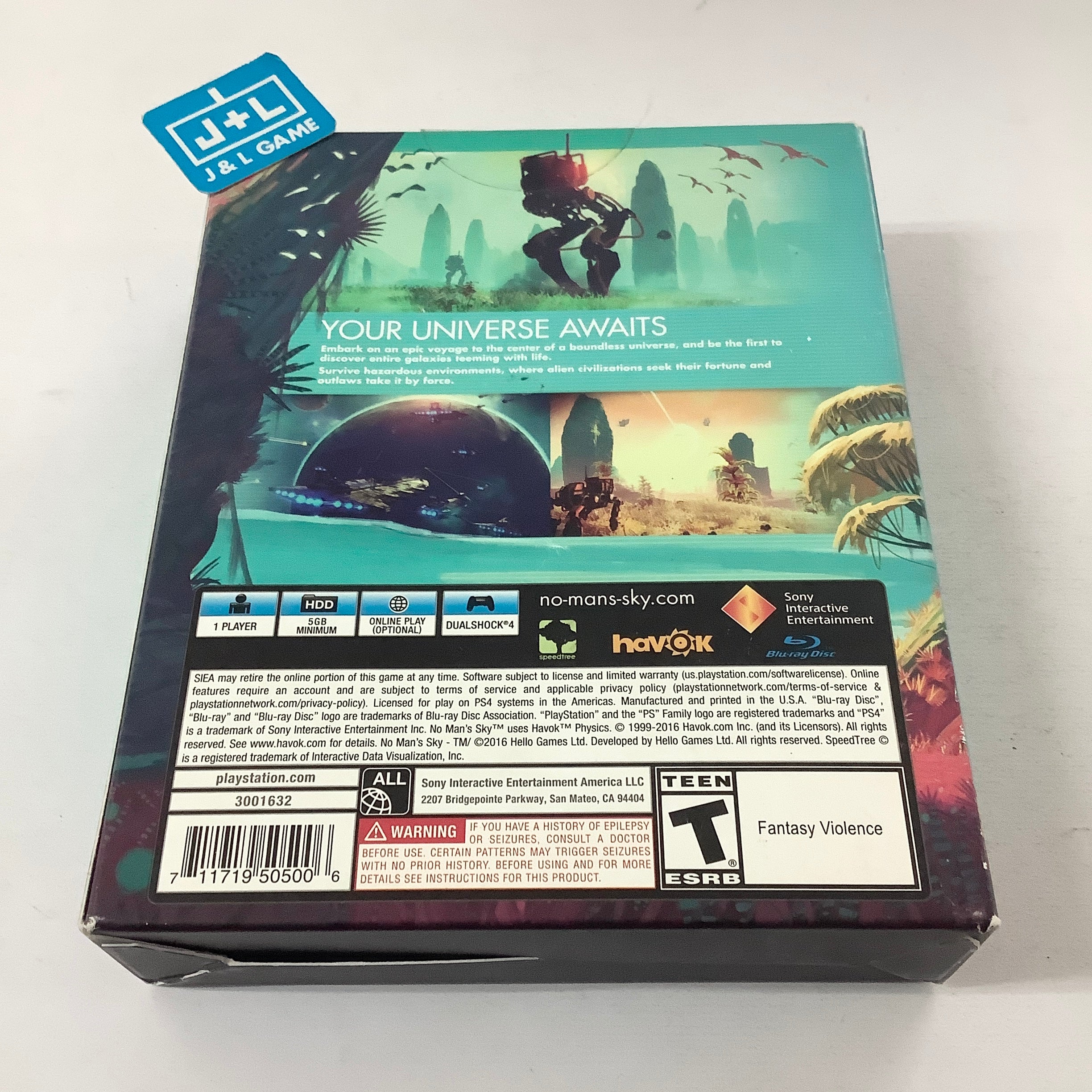 No Man's Sky (Limited Edition) - (PS4) PlayStation 4 Video Games Sony Interactive Entertainment   