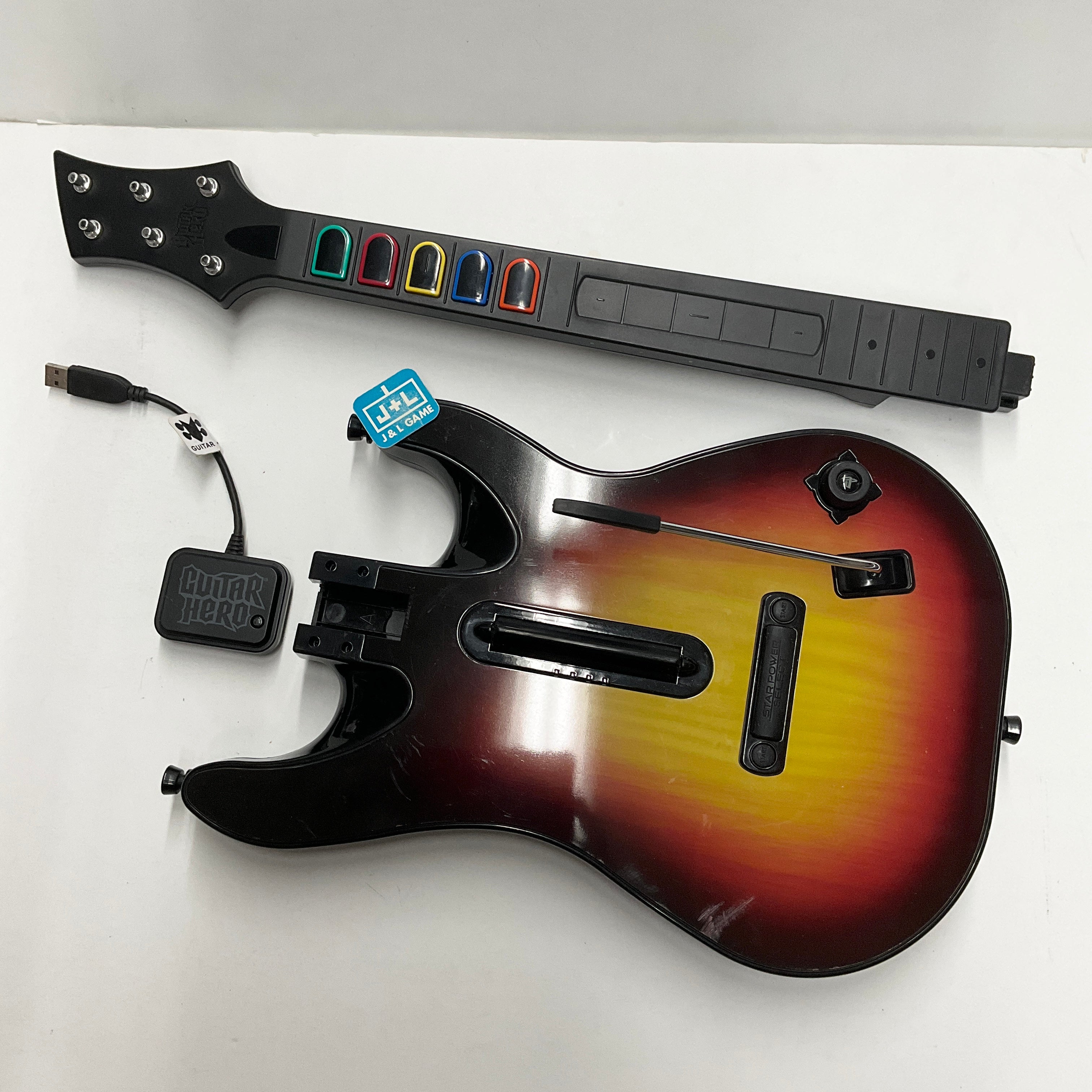 Guitar Hero Wireless Guitar Controller (Activision Sunburst) - (PS3) Playstation 3 [Pre-Owned] Accessories Activision   