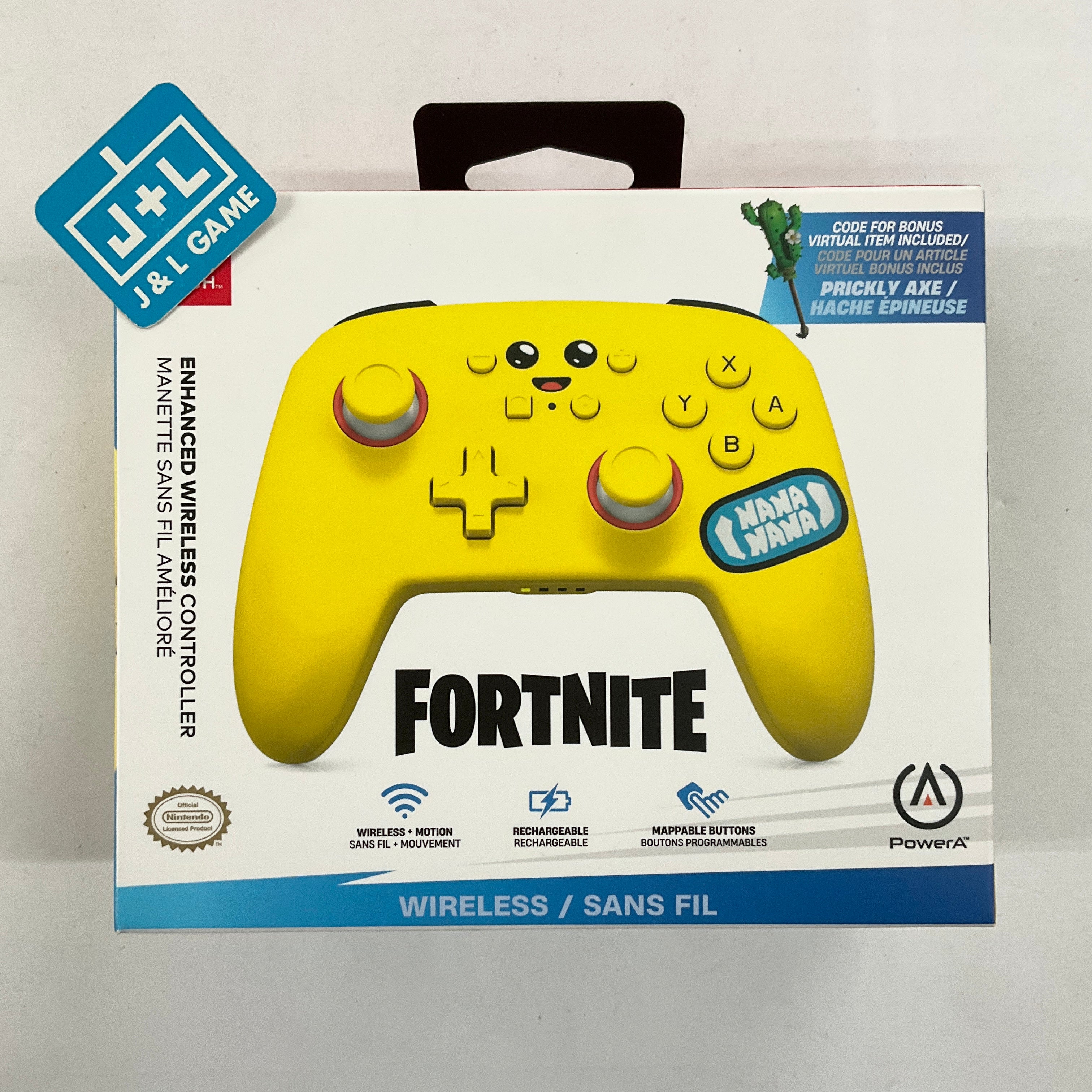 PowerA Nintendo Switch Enhanced Wireless Controller (Fortnite Peely) - (NSW) Nintendo Switch Accessories PowerA   