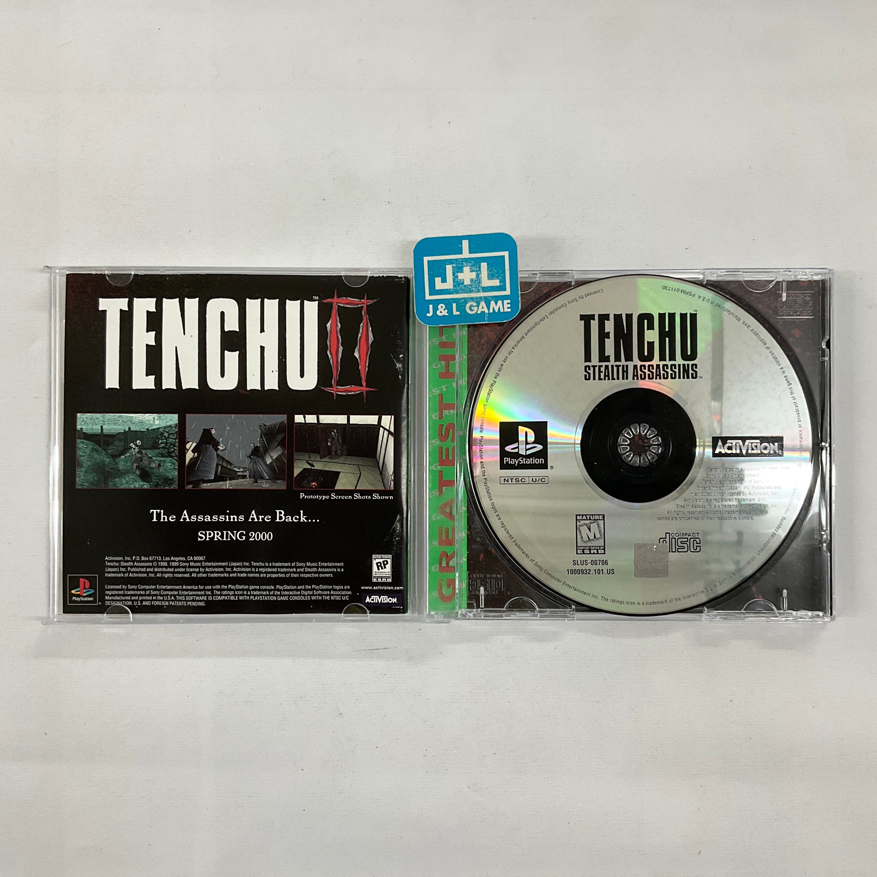 Tenchu: Stealth Assassins (Greatest Hits) - (PS1) PlayStation 1 [Pre-Owned] Video Games Activision   