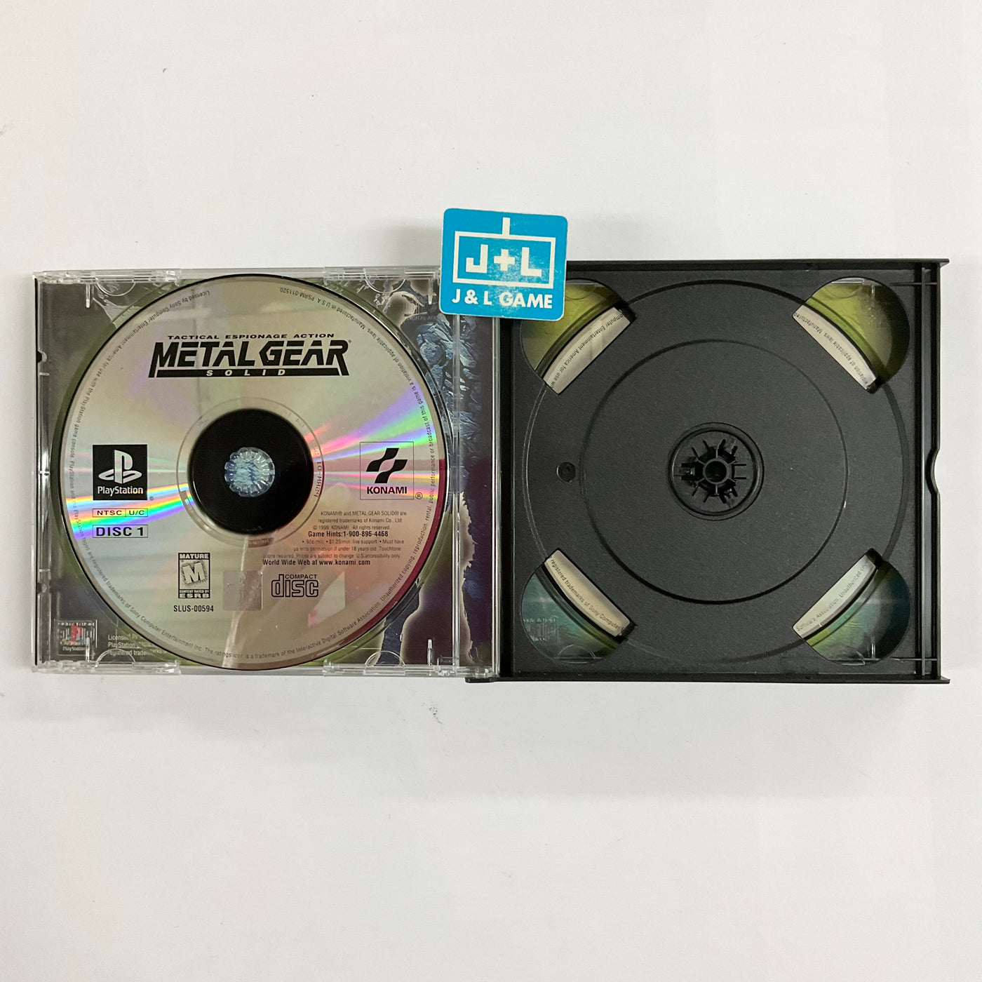 Metal Gear Solid Greatest Hits Ps1 Playstation 1 Pre Owned Jandl Game