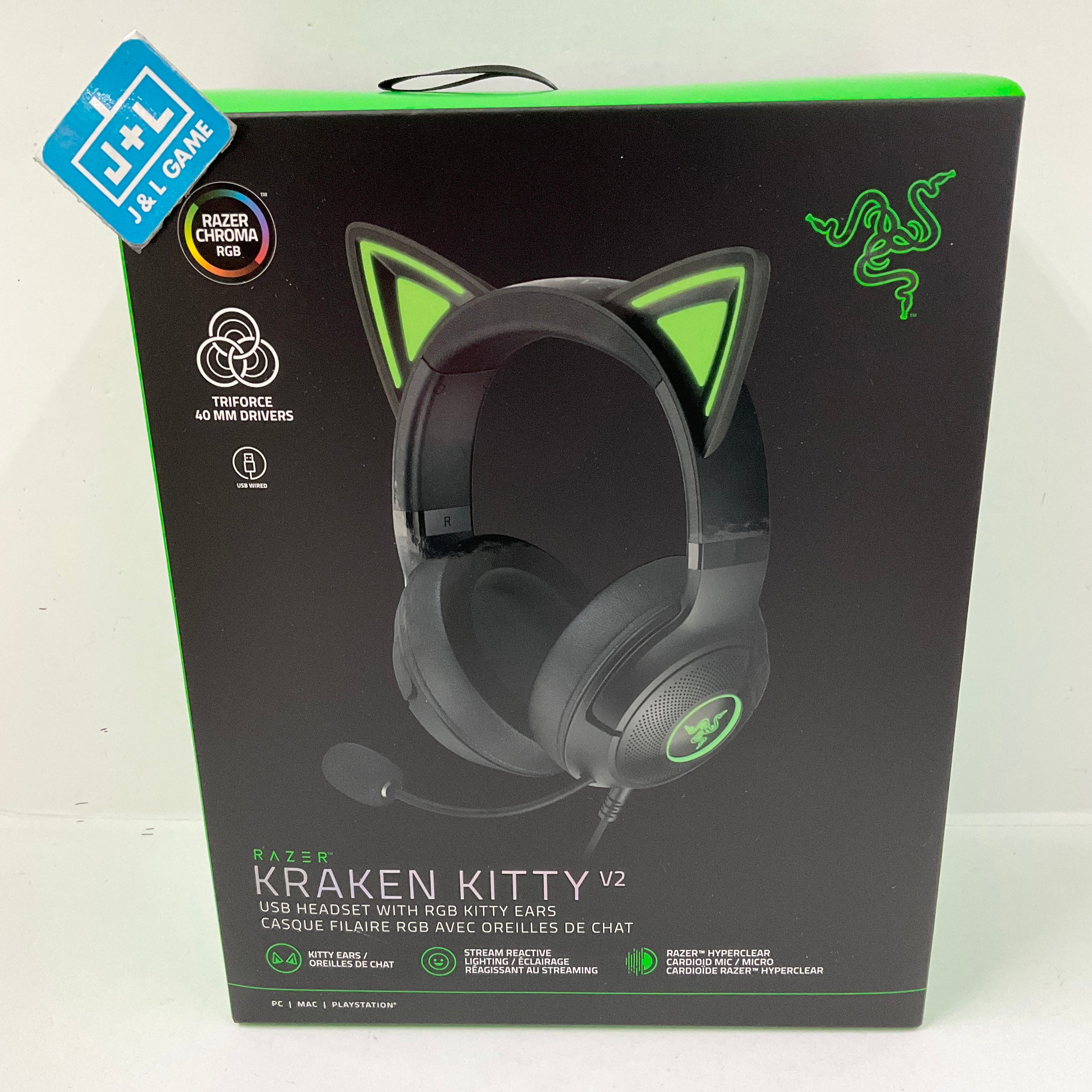 Razer Kraken Kitty V2 (Black) - (PS5) Playstation 5 Accessories Razer