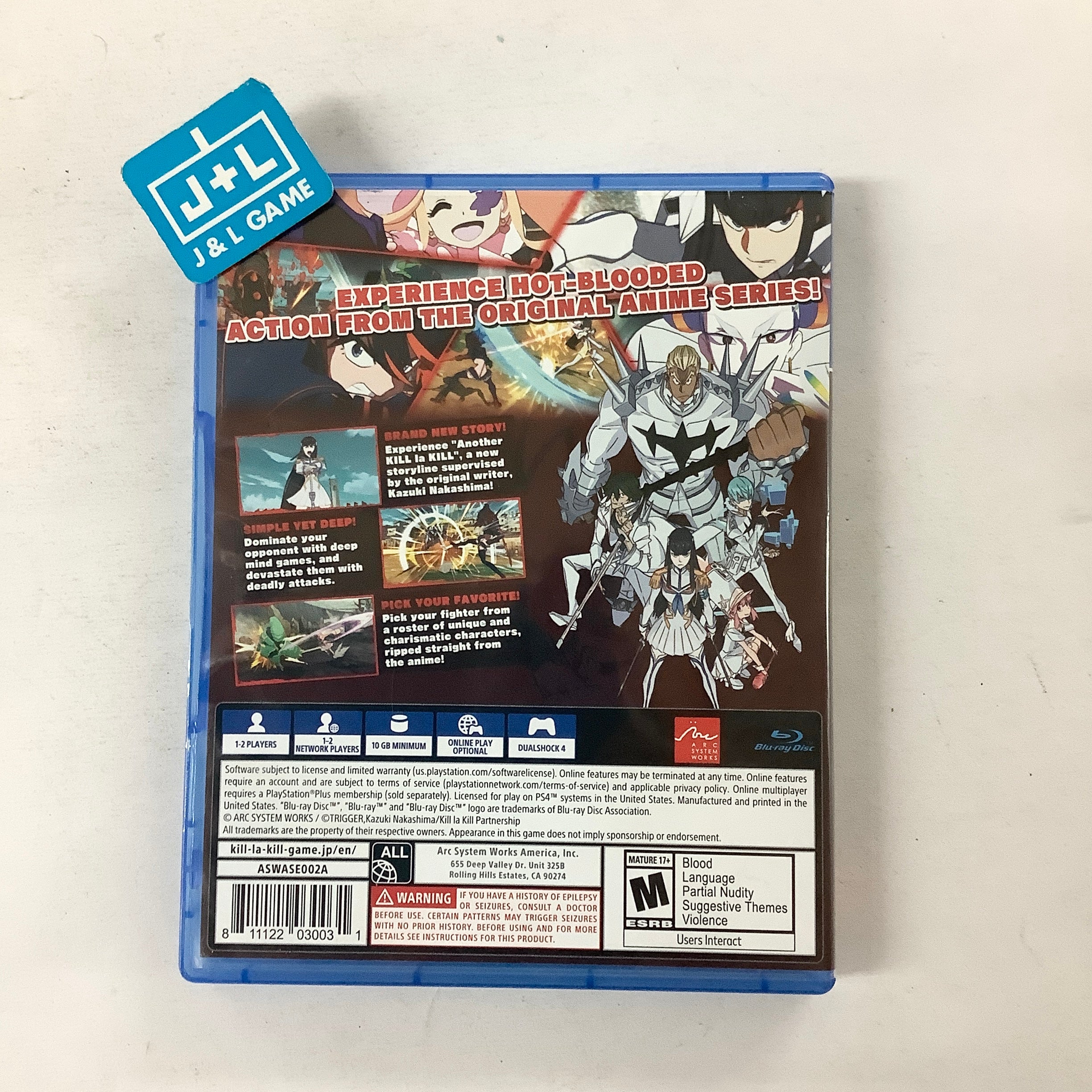 Kill la Kill: IF - (PS4) PlayStation 4 [Pre-Owned] Video Games Arc System Works   