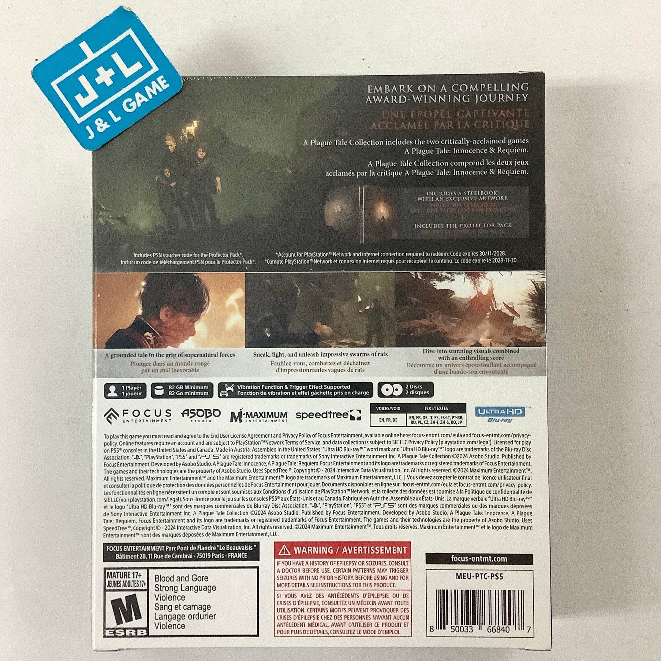 A Plague Tale Collection - (PS5) PlayStation 5 Video Games Maximum Entertainment