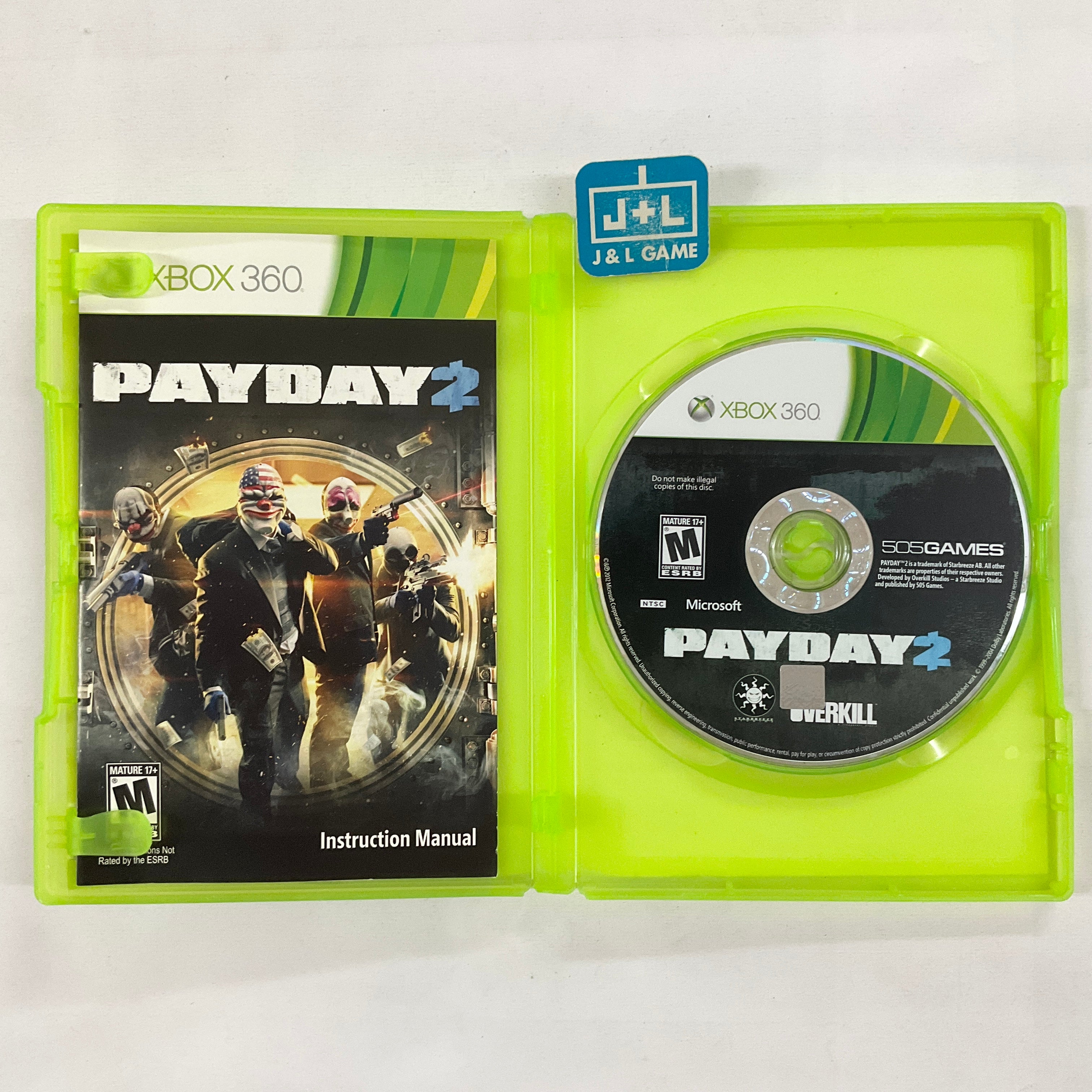 Payday 2 - Xbox 360 [Pre-Owned] Video Games 505 Games   