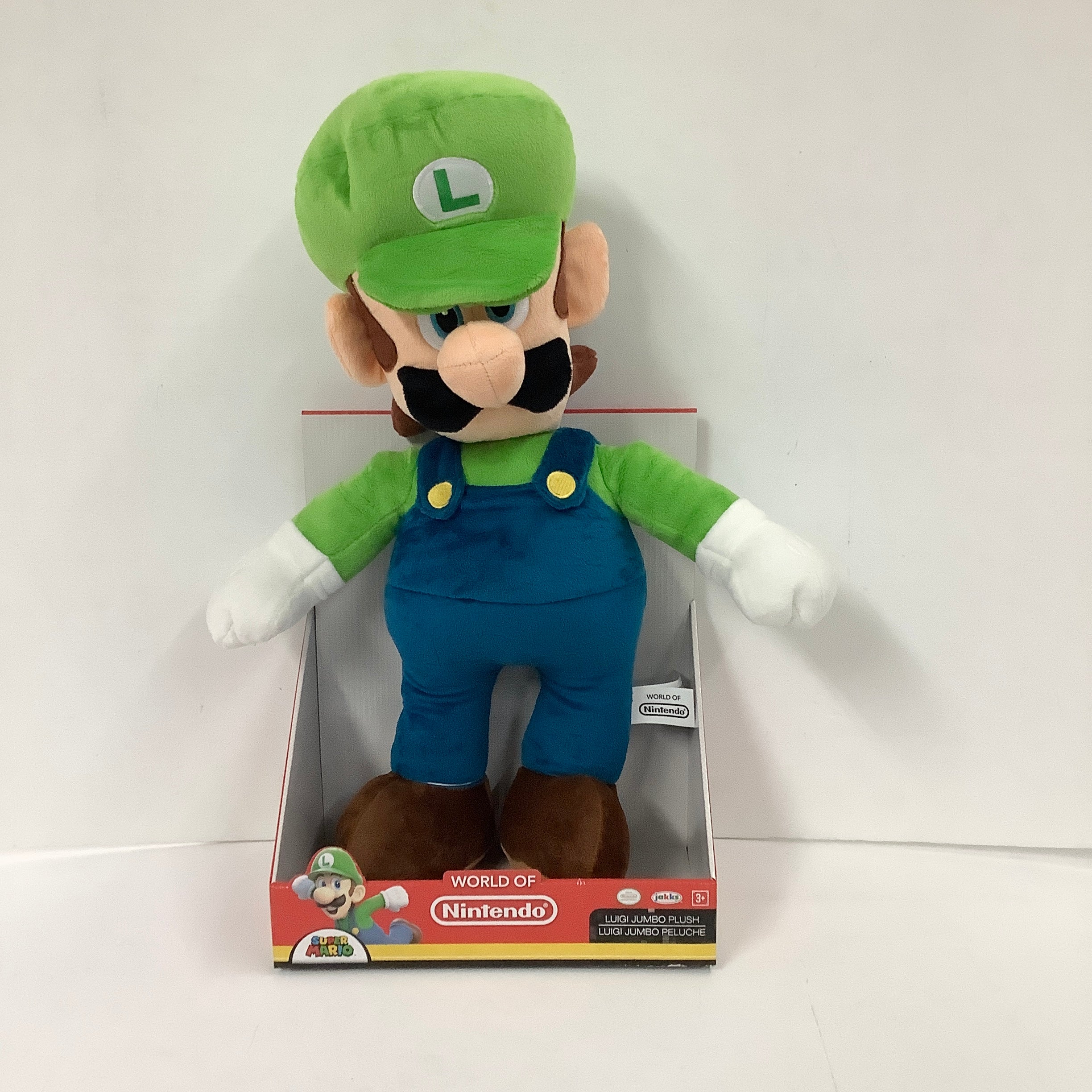 World of Nintendo Jumbo Plush Luigi Toys J L Game