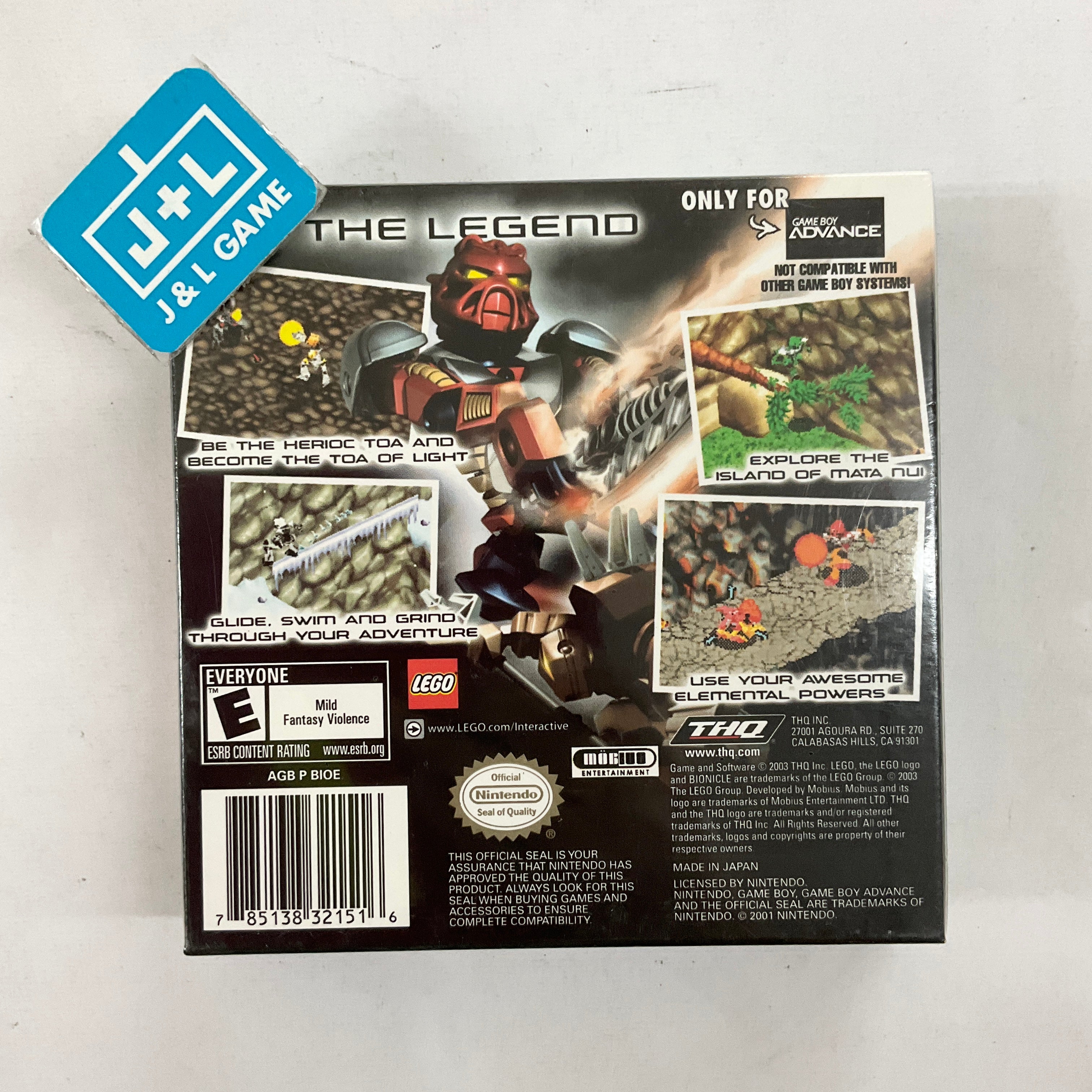 Bionicle - (GBA) Game Boy Advance Video Games THQ   