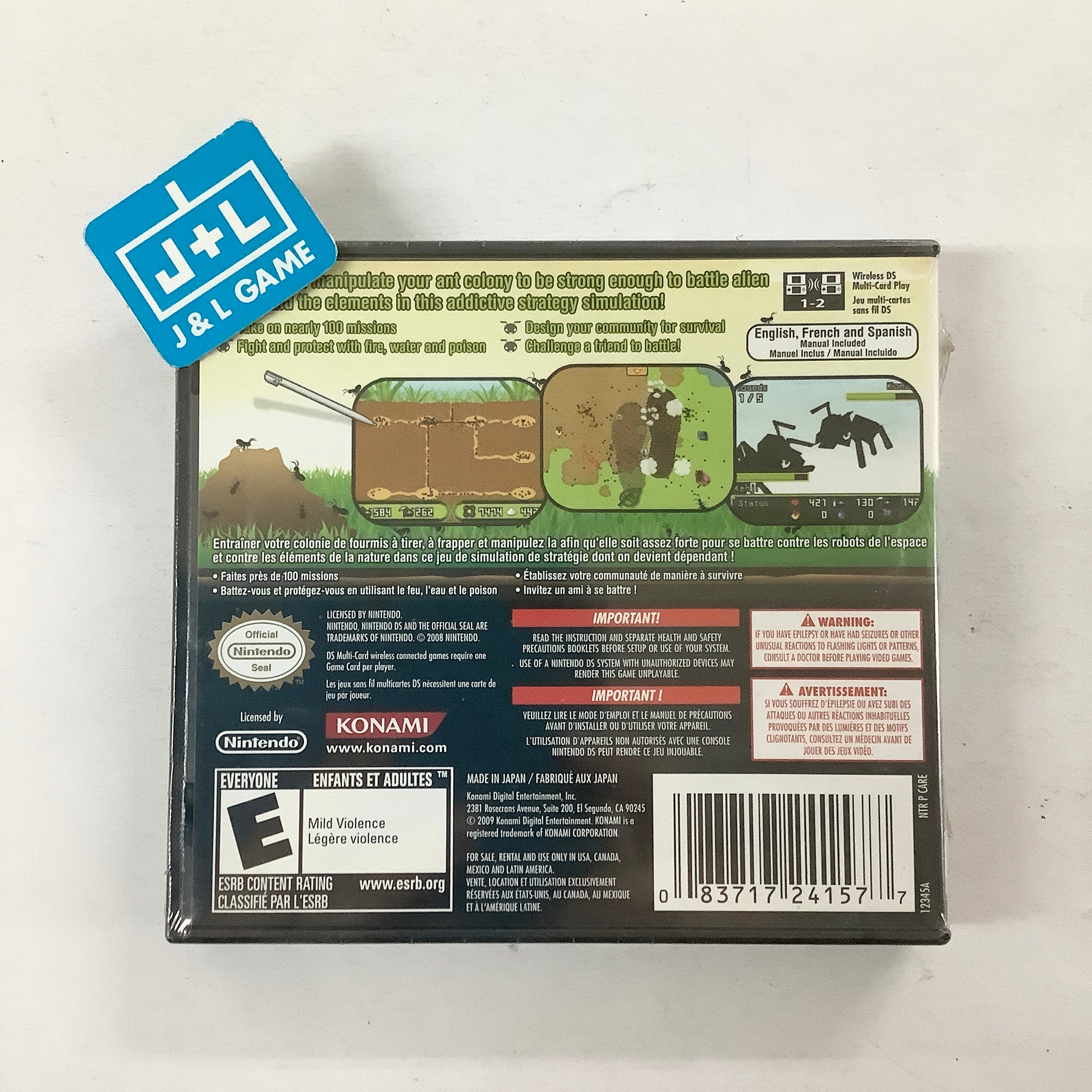 Ant Nation - (NDS) Nintendo DS Video Games Konami   