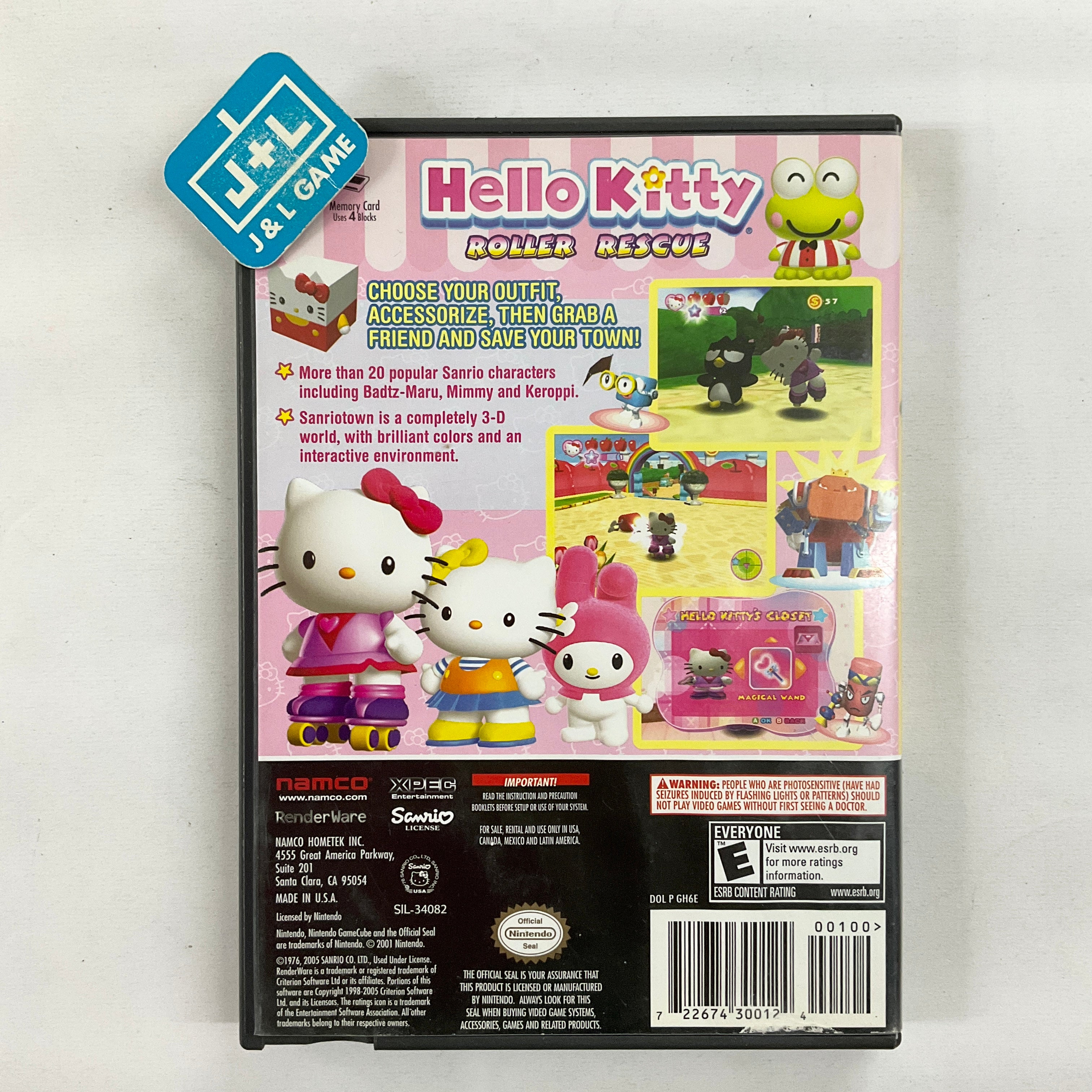 Hello Kitty Roller Rescue - (GC) GameCube [Pre-Owned] Video Games Namco   