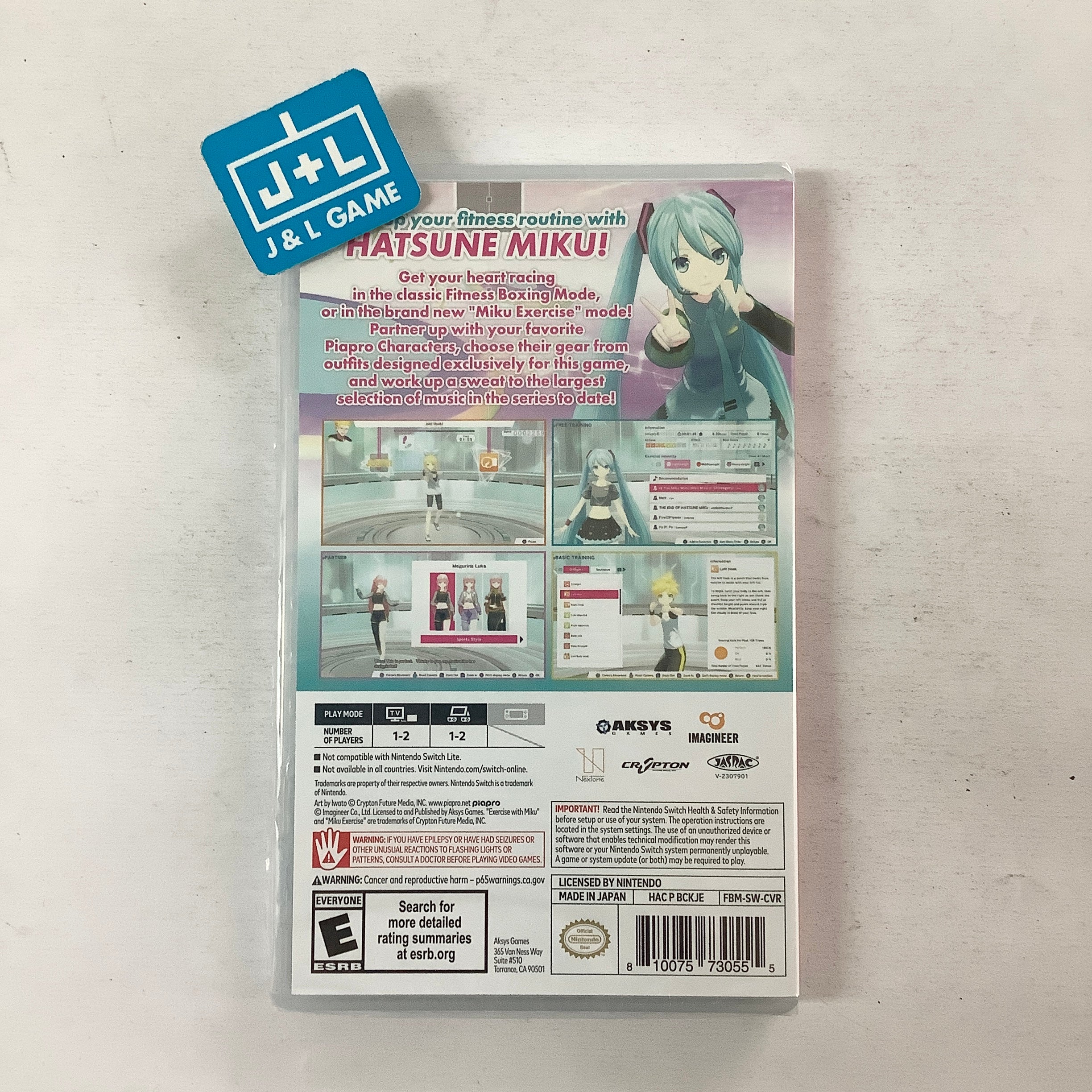 Fitness Boxing feat. Hatsune Miku - (NSW) Nintendo Switch Video Games Aksys Games   