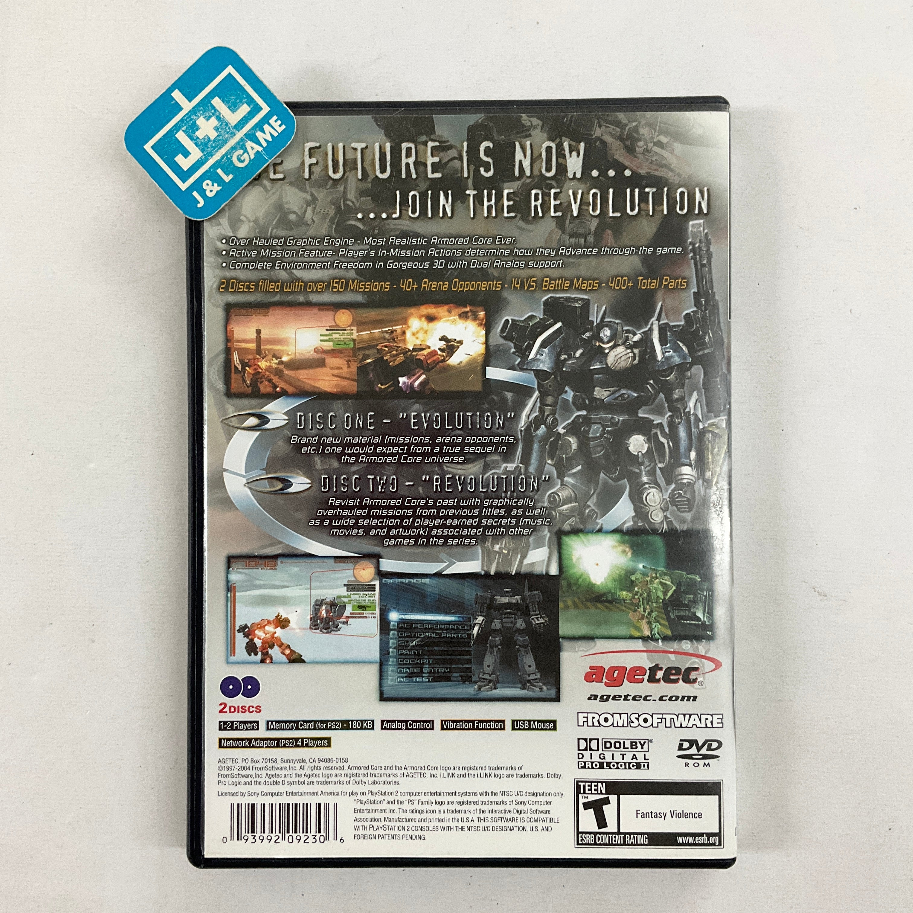 Armored Core: Nexus - (PS2) PlayStation 2 [Pre-Owned] Video Games Agetec   