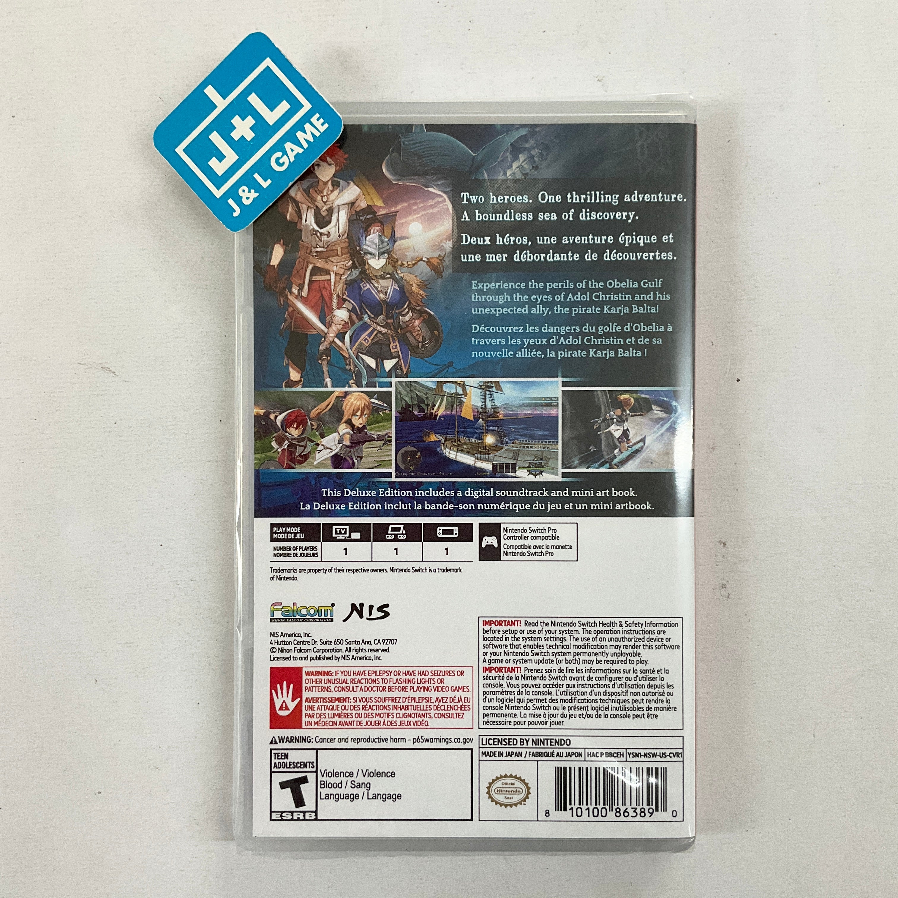 Ys X: Nordics (Deluxe Edition) - (NSW) Nintendo Switch Video Games NIS America   