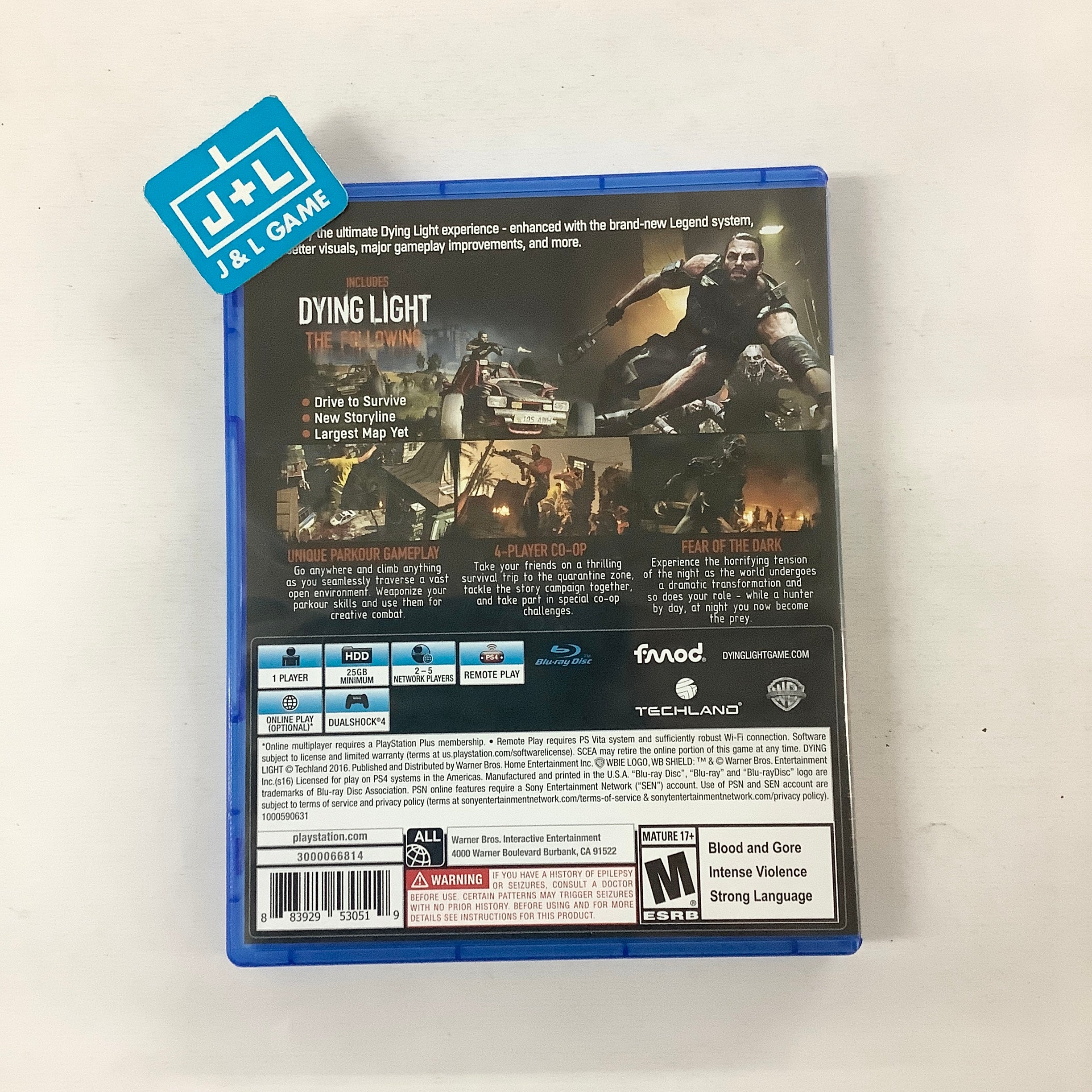 Dying Light: The Following - Enhanced Edition - (PS4) PlayStation 4 [Pre-Owned] Video Games WB Games   