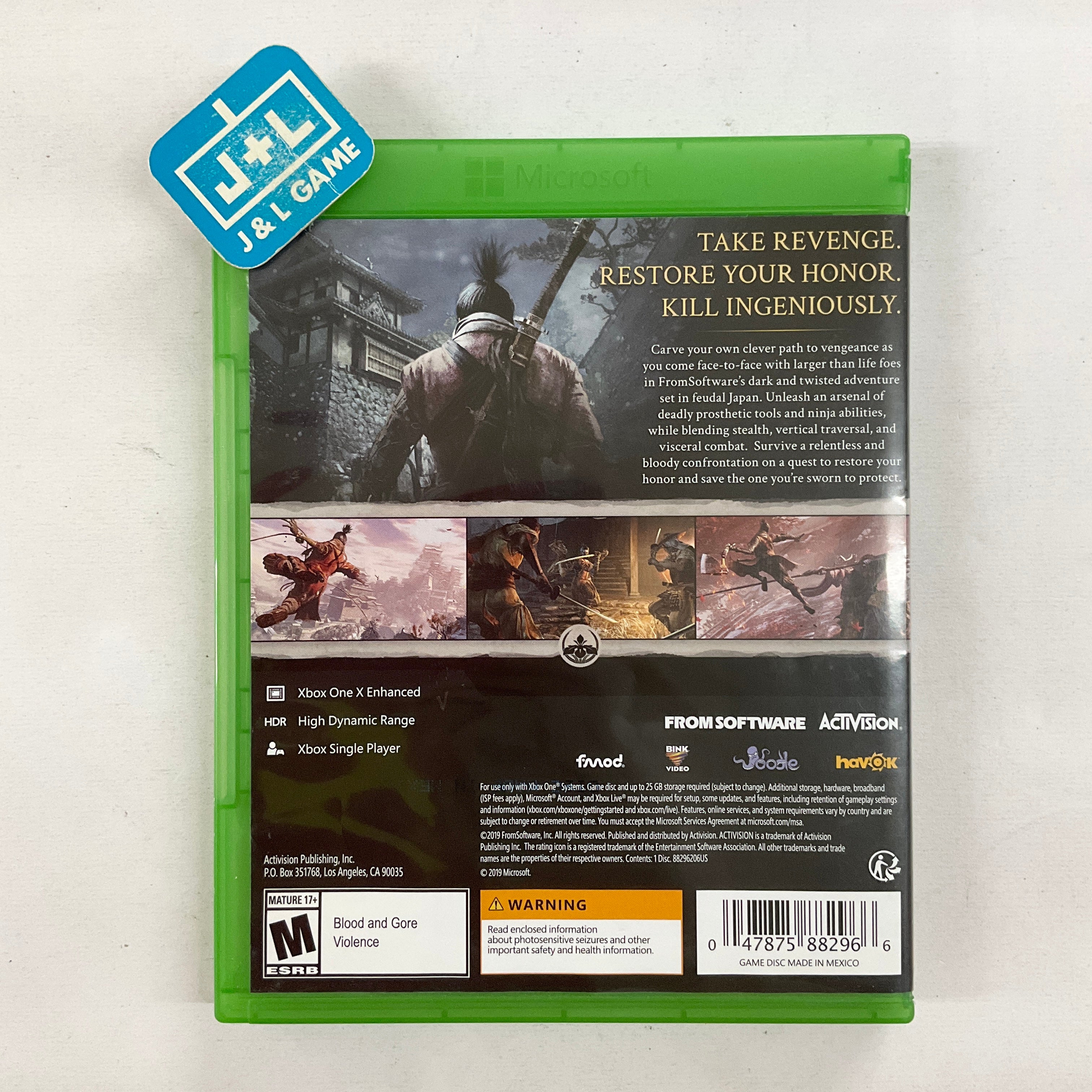 Sekiro: Shadows Die Twice - (XB1) Xbox One [Pre-Owned] Video Games Activision   