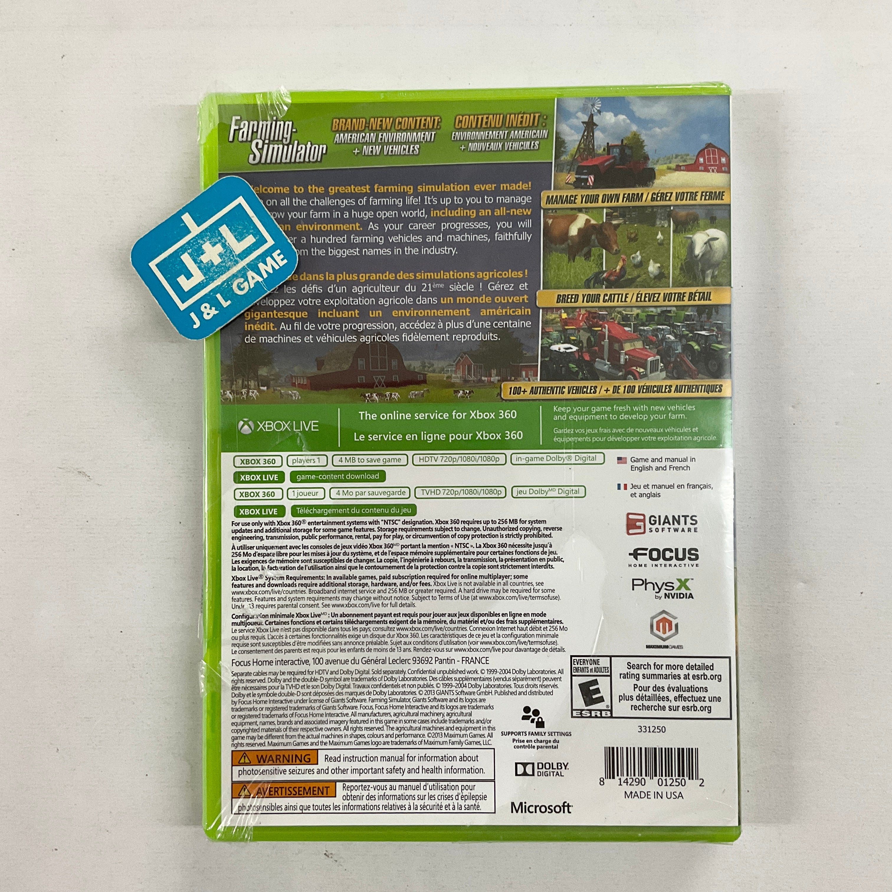 Farming Simulator - Xbox 360 Video Games Focus Home Interactive   