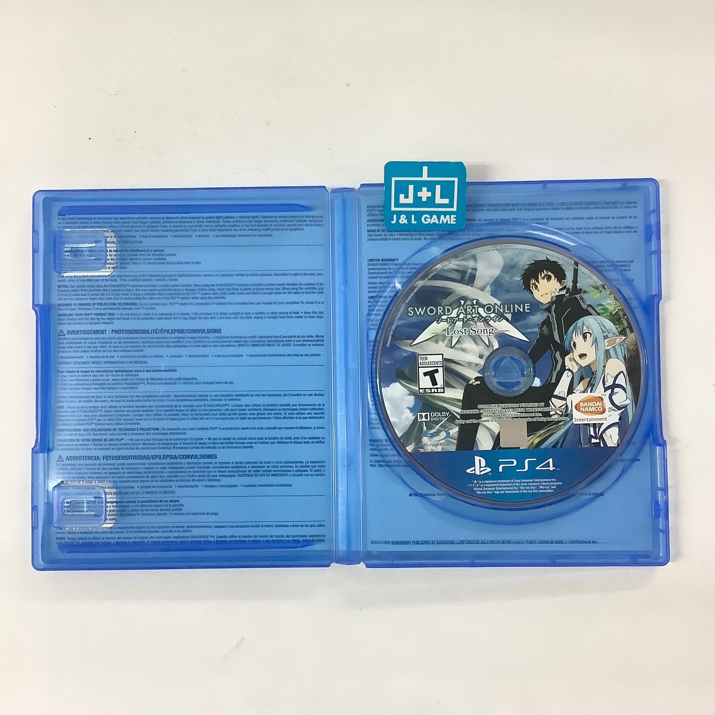 Sword Art Online: Lost Song - (PS4) PlayStation 4 [Pre-Owned] Video Games BANDAI NAMCO Entertainment   