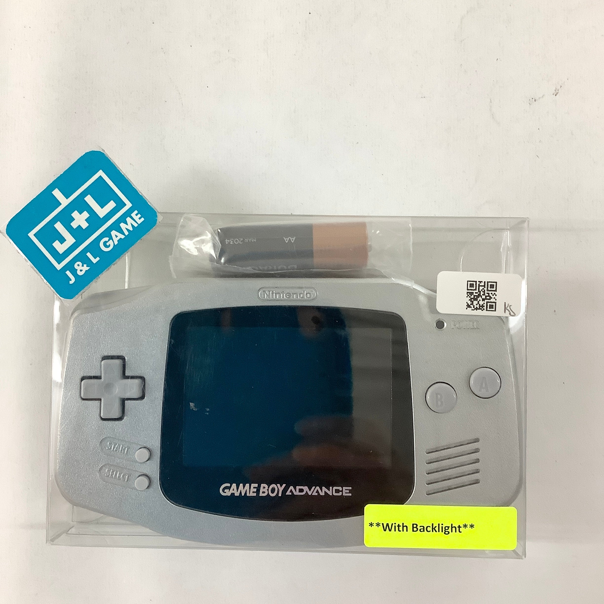 Nintendo Game Boy Advance Console (Platinum With Backlight)- (GBA) Game Boy Advance [Pre-Owned] Consoles Nintendo   