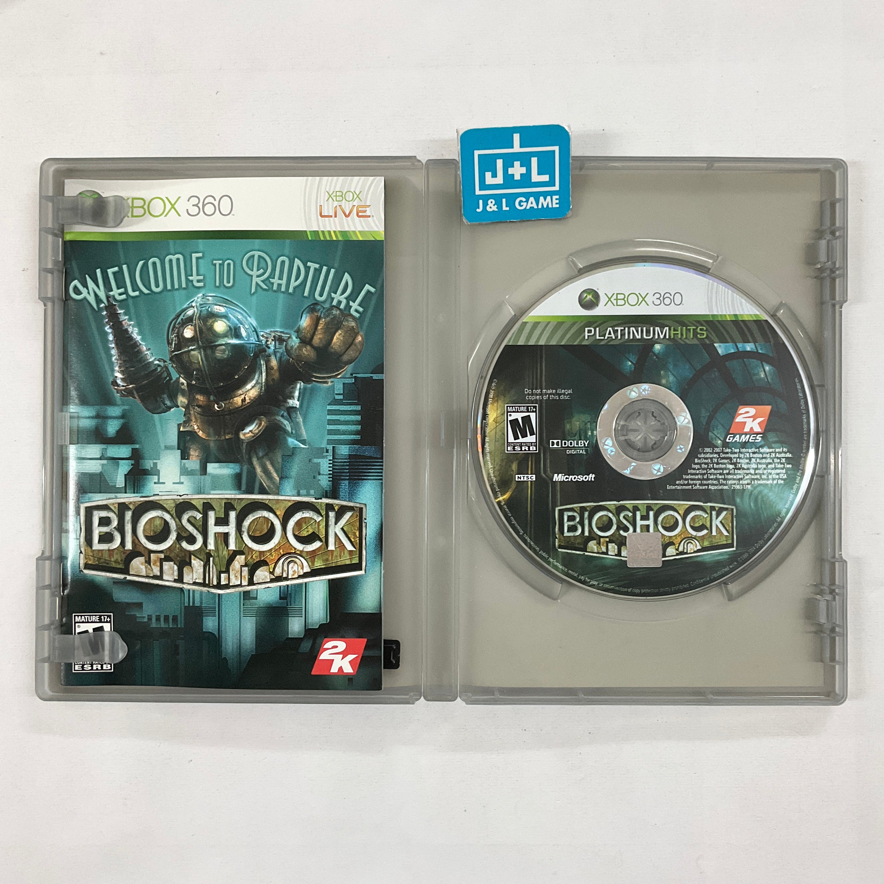 BioShock (Platinum Hits) - Xbox 360 [Pre-Owned] Video Games 2K Games