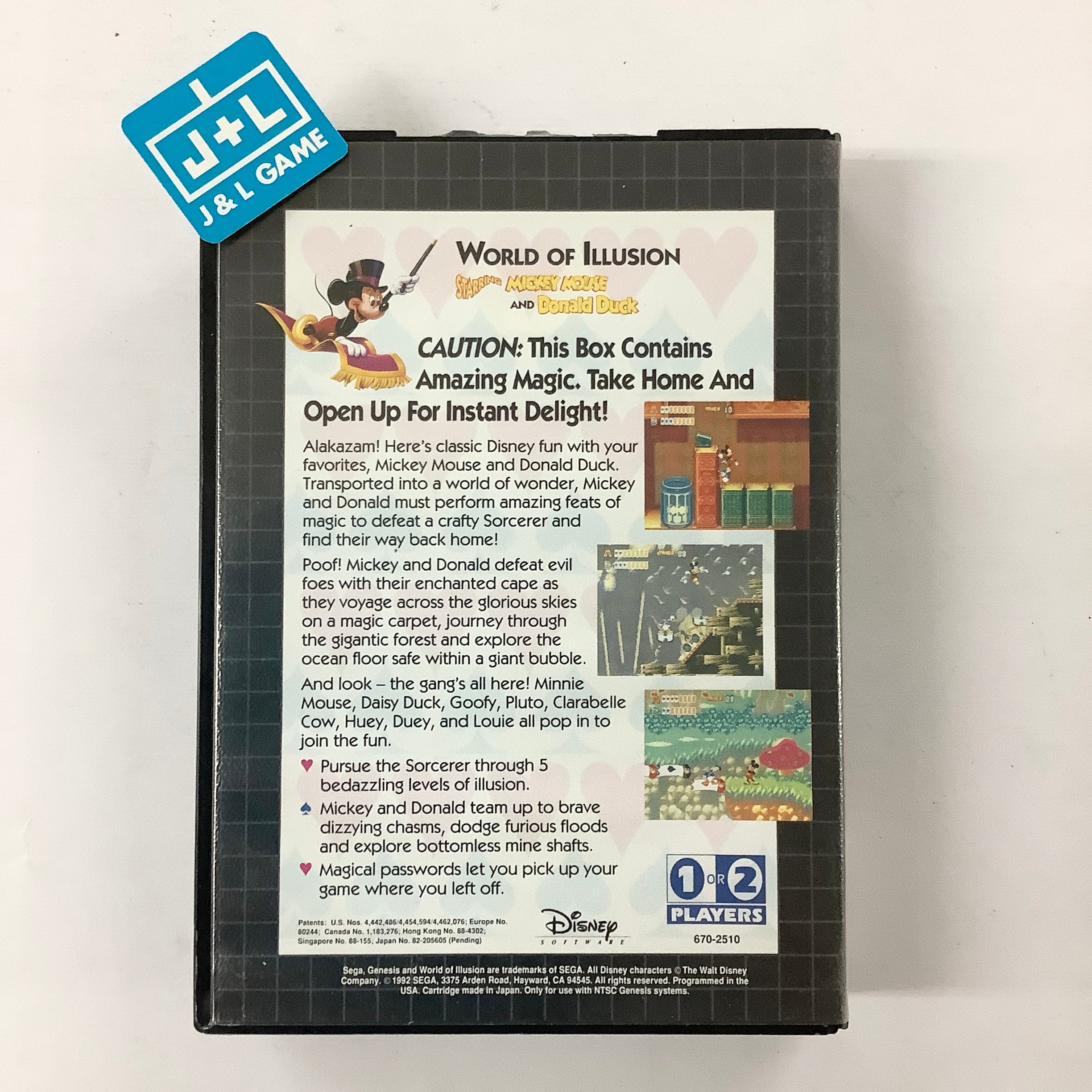 World of Illusion Starring Mickey Mouse and Donald Duck - (SG) SEGA Genesis  [Pre-Owned]