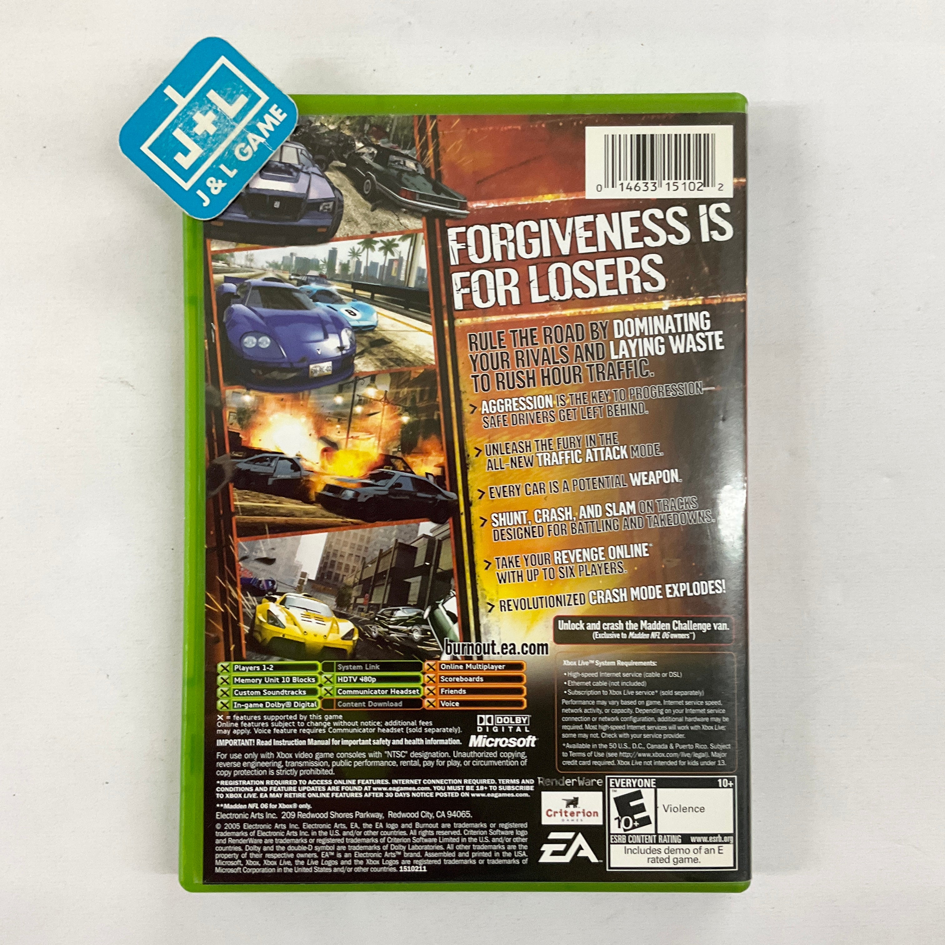 Burnout Revenge - (XB) Xbox [Pre-Owned] Video Games Electronic Arts   