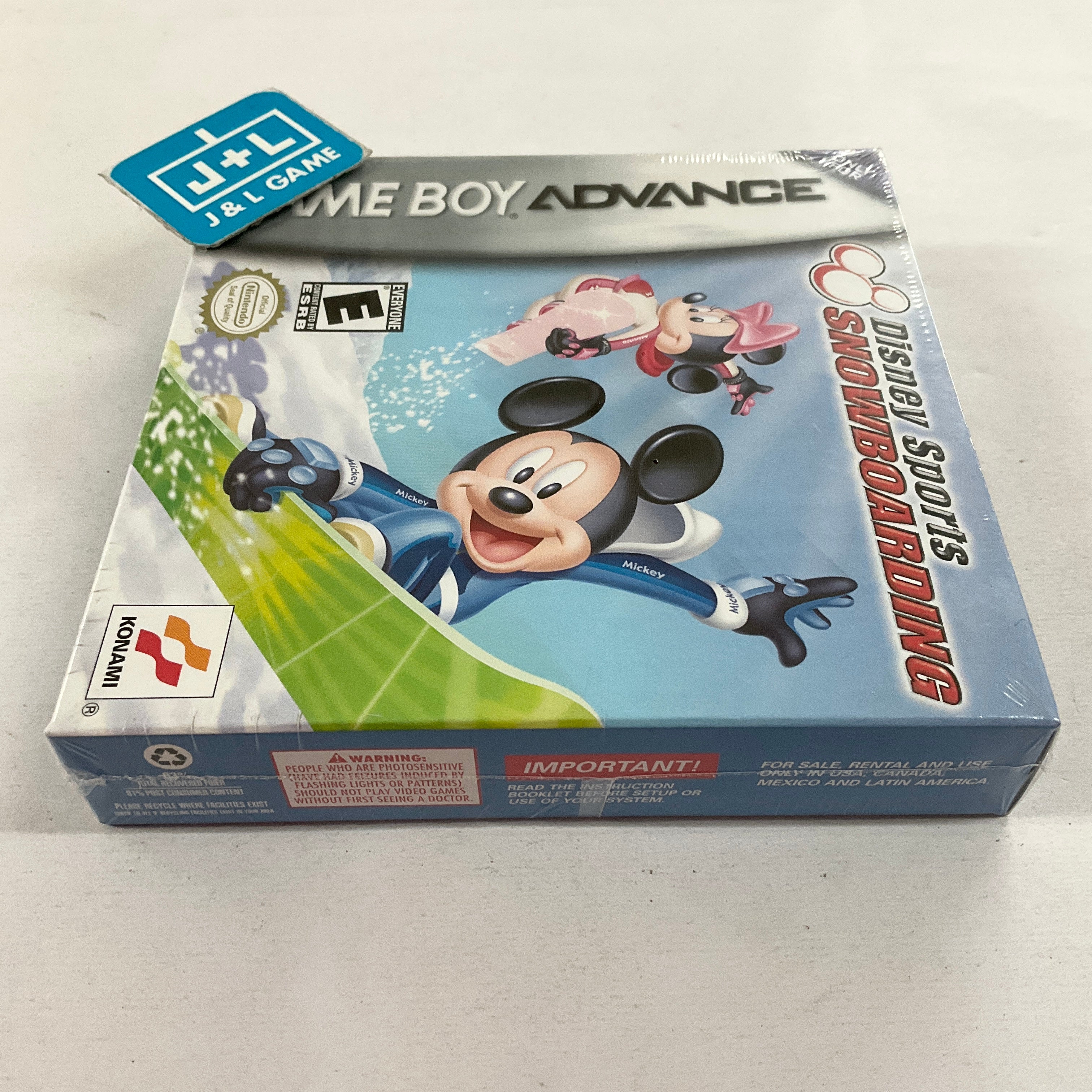 Disney Sports: Snowboarding - (GBA) Game Boy Advance Video Games Konami   