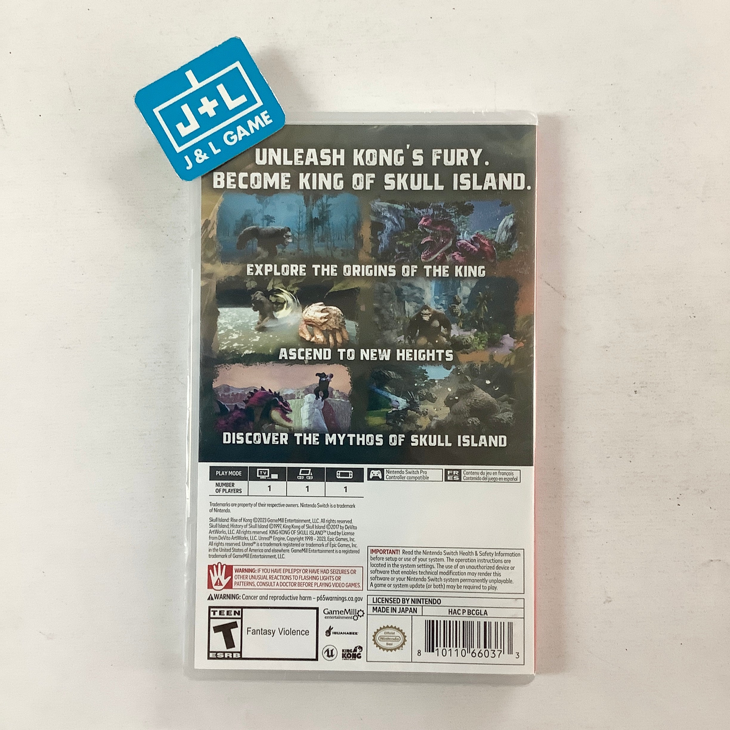 Skull Island: Rise of Kong - (NSW) Nintendo Switch Video Games Game Mill   