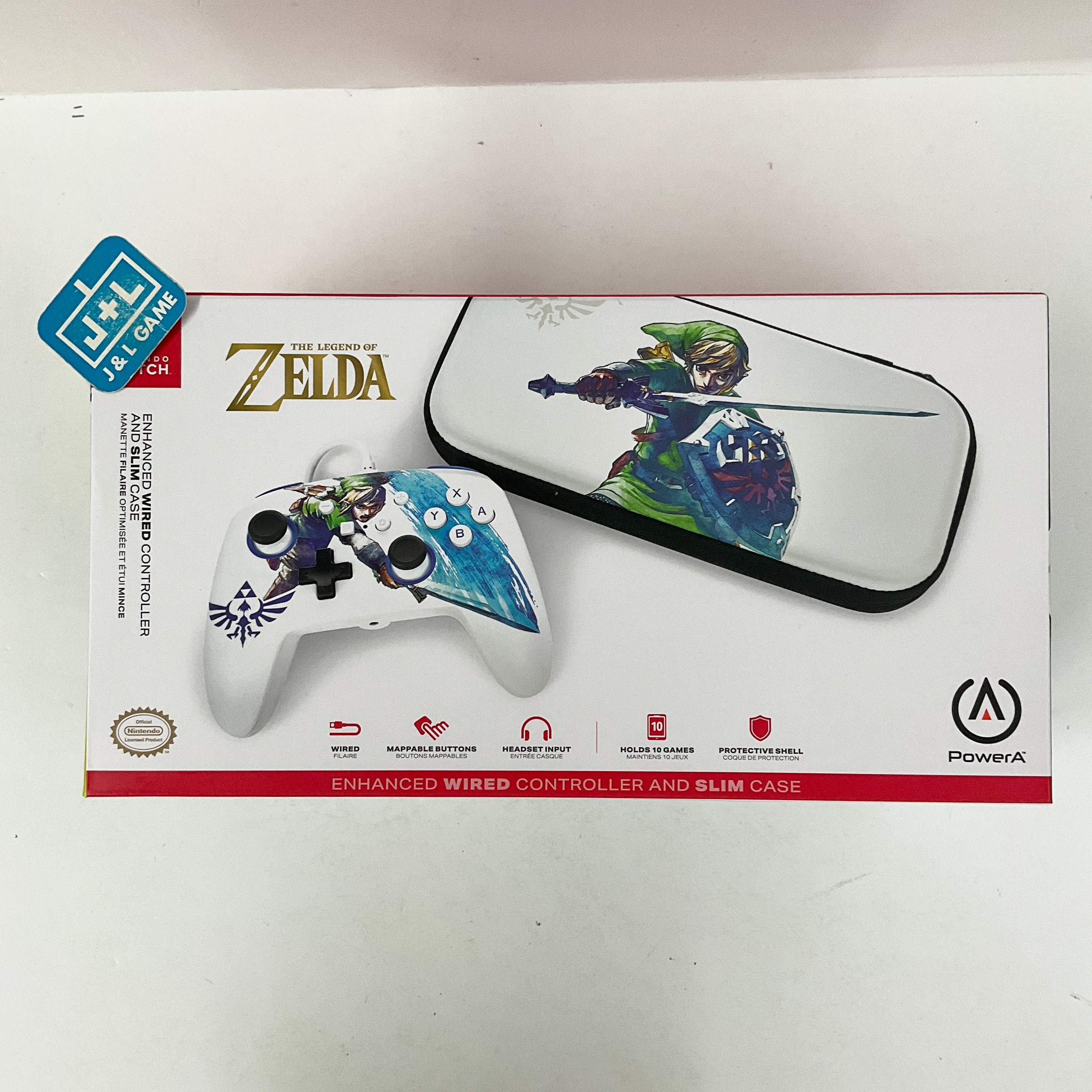 PowerA Enhanced Wired Controller and Slim Case (The Legend of Zelda) - (NSW) Nintendo Switch Video Games PowerA   