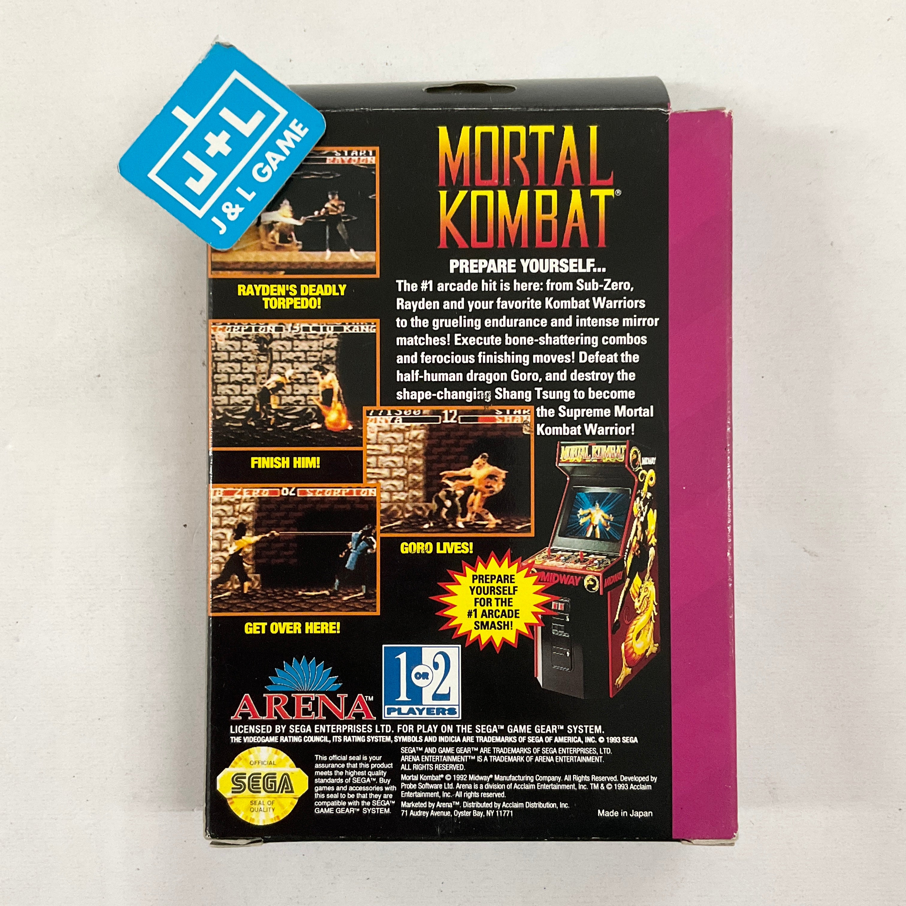 Mortal Kombat - (SGG) SEGA GameGear [Pre-Owned] Video Games Arena