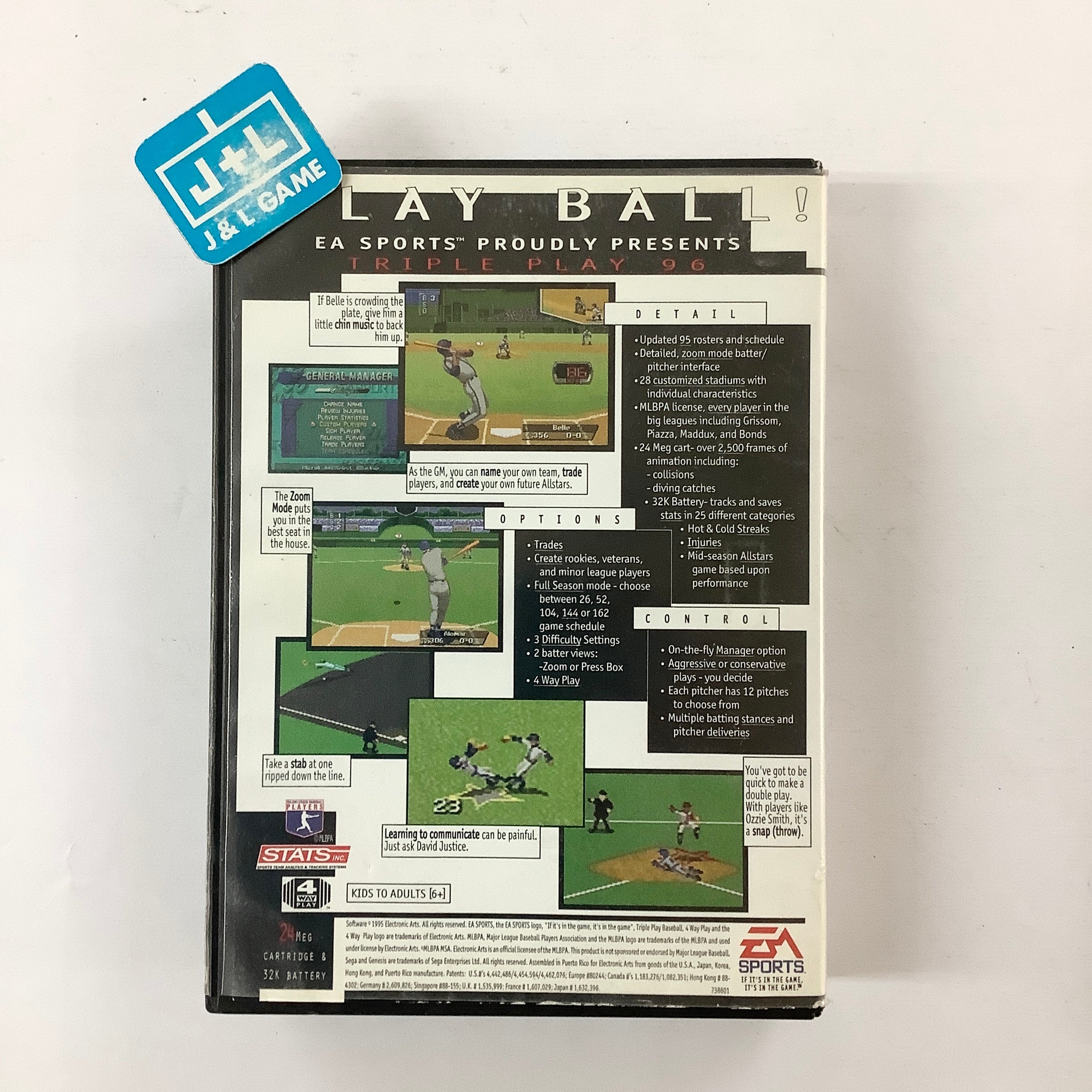 Triple Play 96 Baseball for Sega Genesis on sale