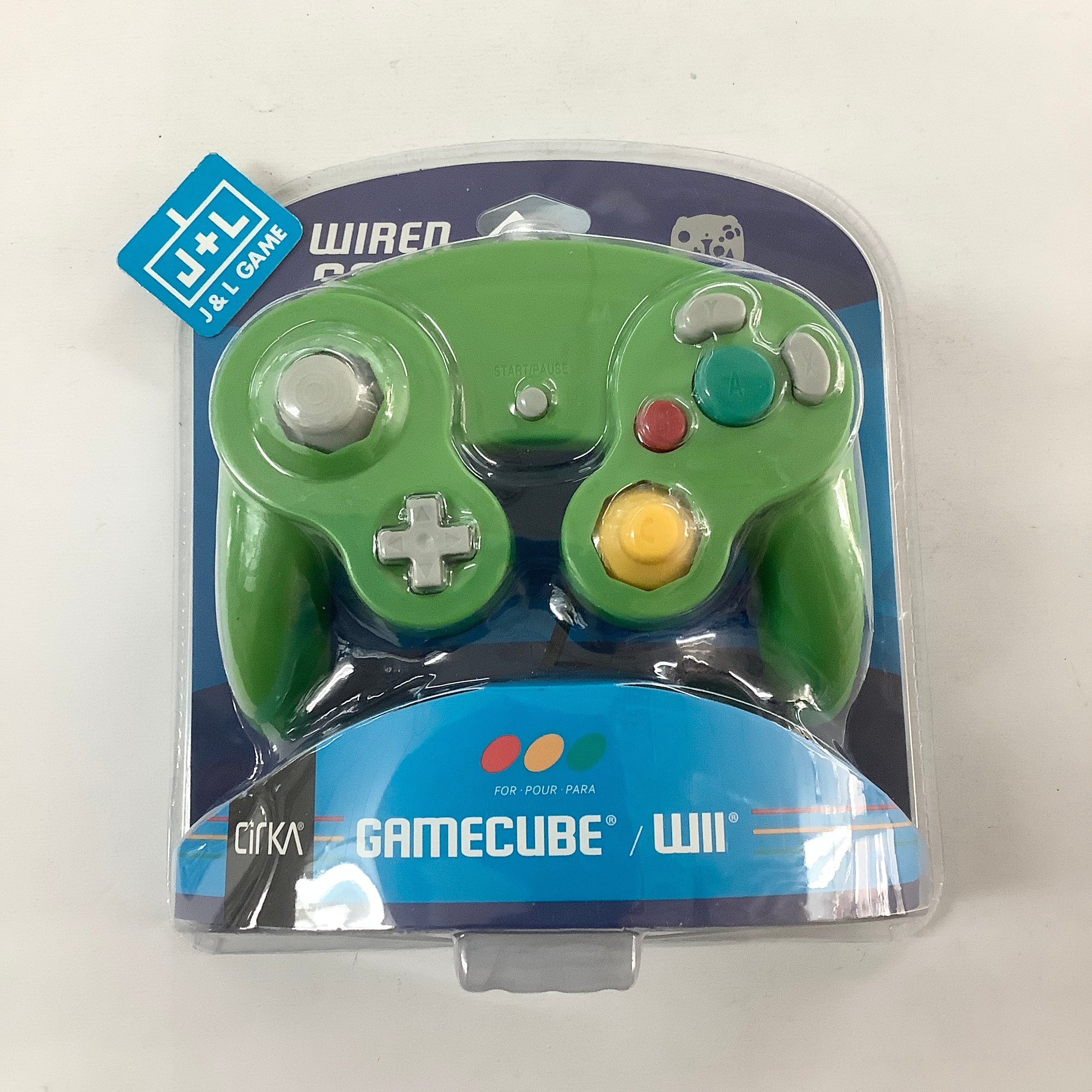 CirKa GameCube/Wii Wired Controller (Green/Blue) - (GC) GameCube Accessories Cirka   