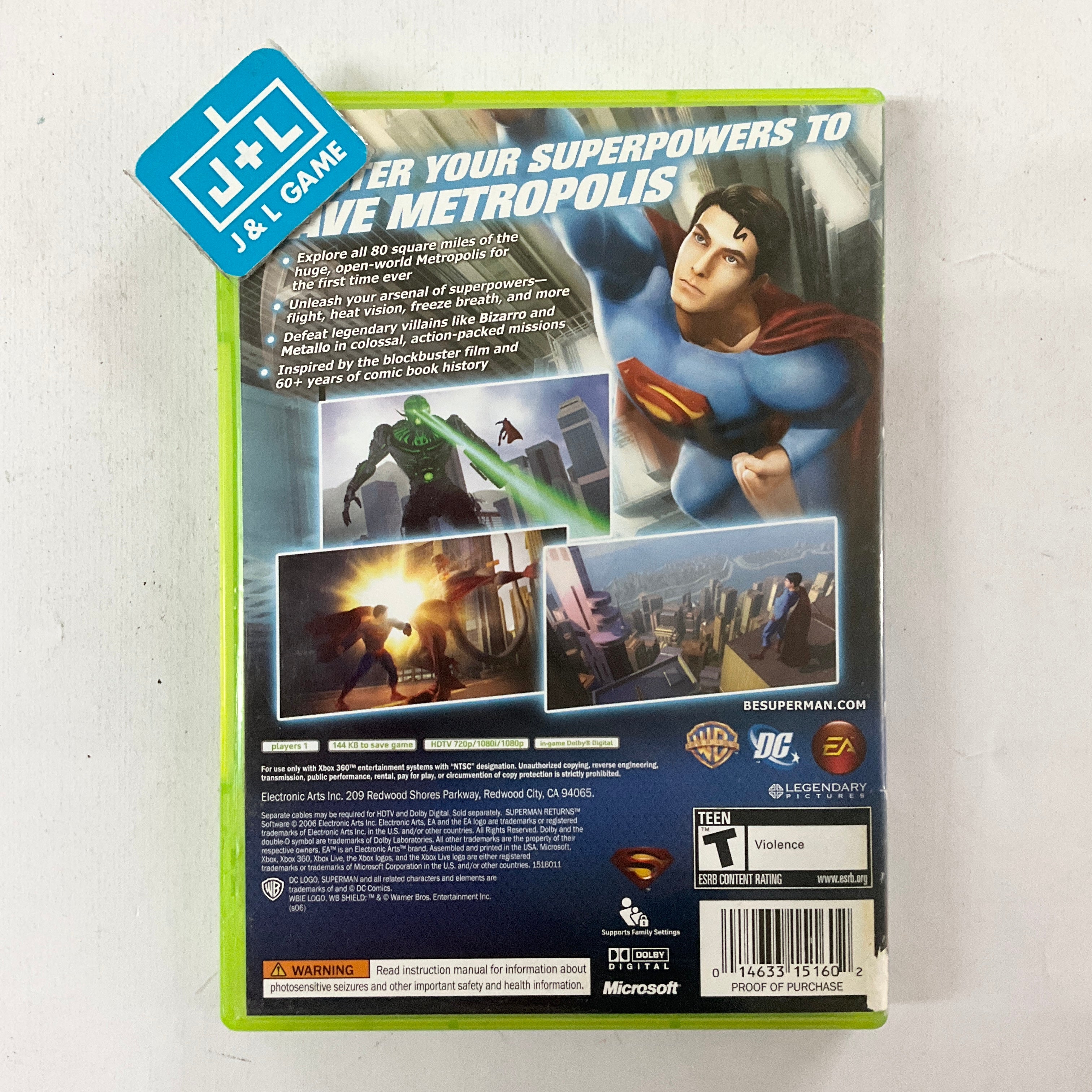 Superman Returns - Xbox 360 [Pre-Owned] Video Games EA Games