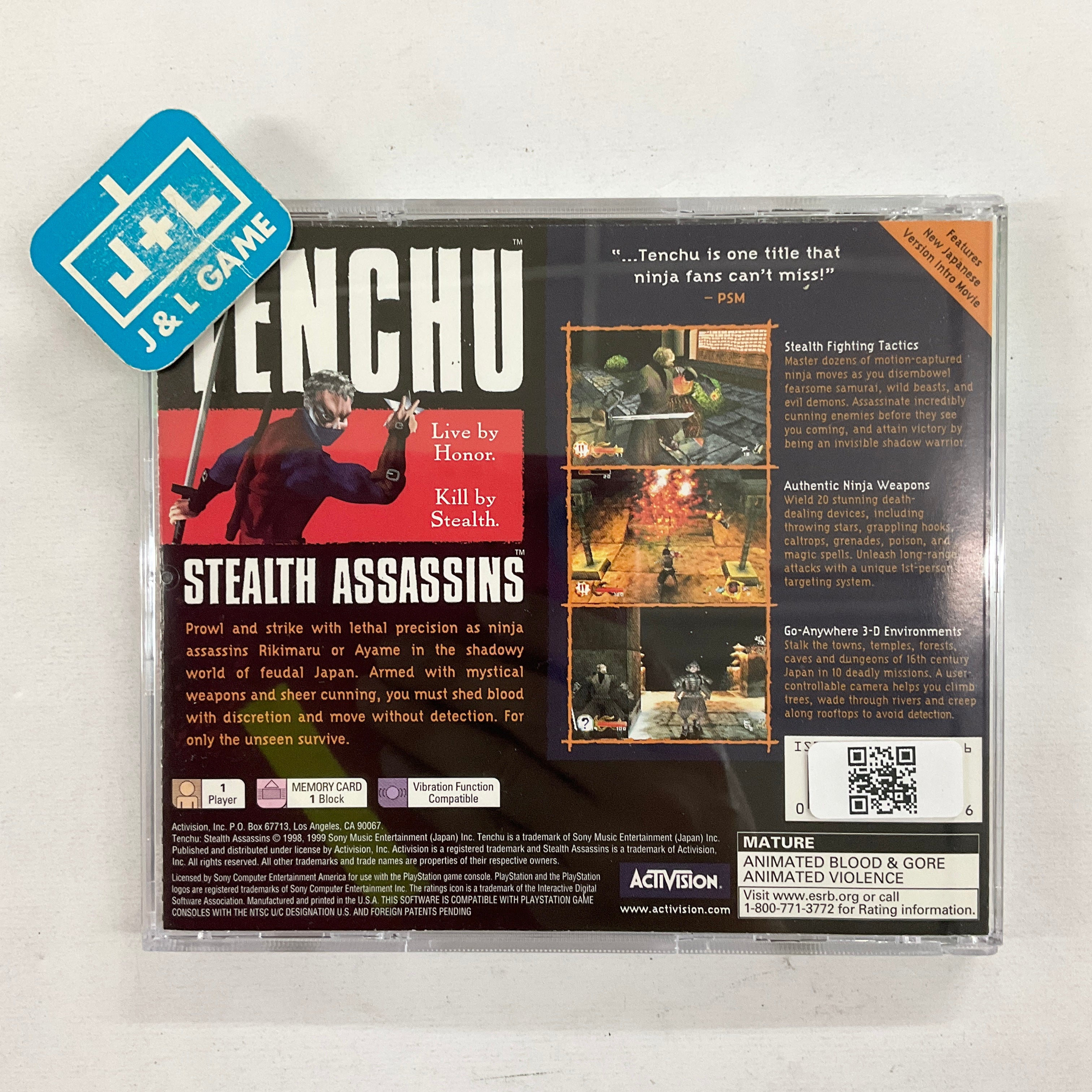 Tenchu: Stealth Assassins (Greatest Hits) - (PS1) PlayStation 1 [Pre-Owned] Video Games Activision   