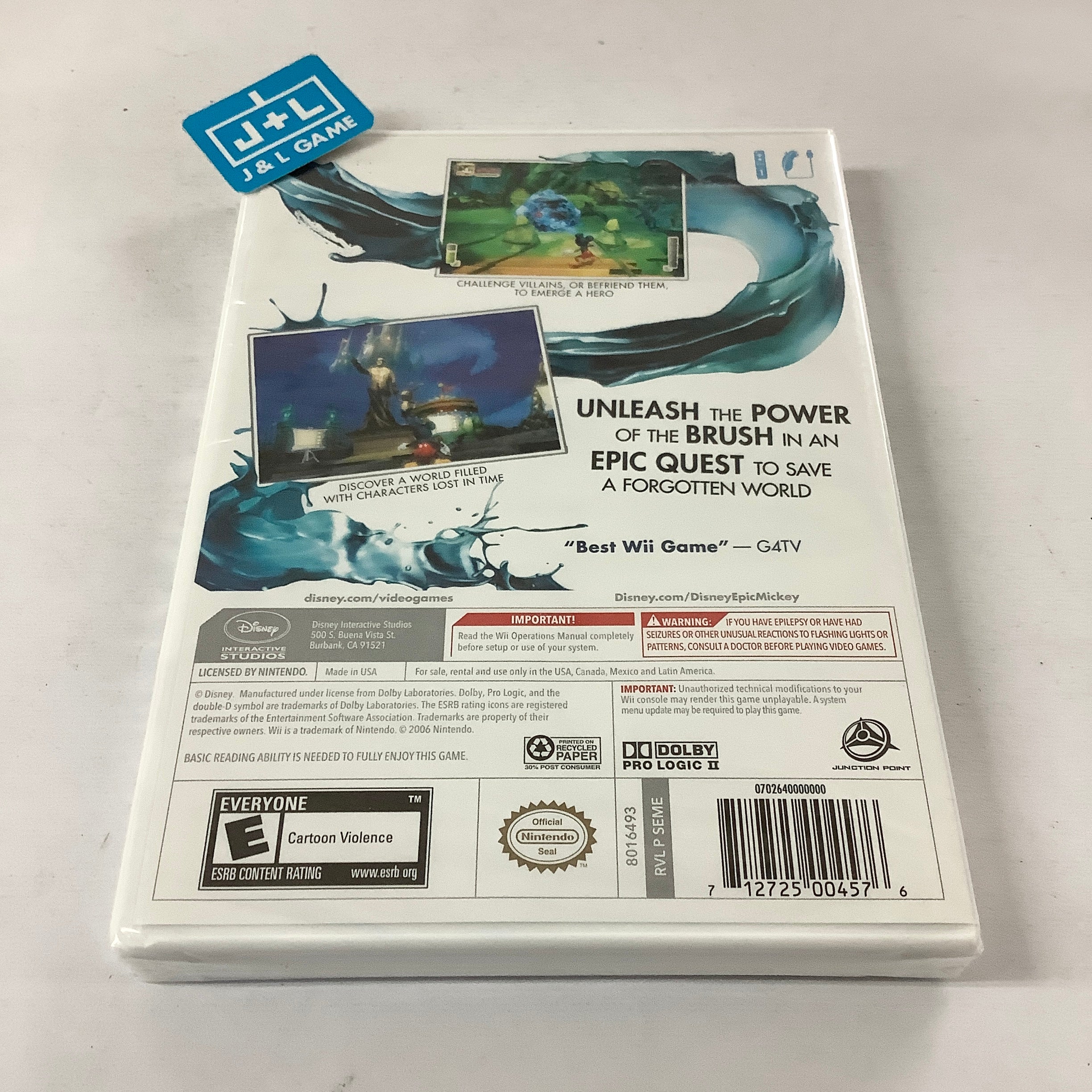 Disney Epic Mickey (Collector's Edition) - Nintendo Wii (Open Box) Video Games Disney Interactive Studios   