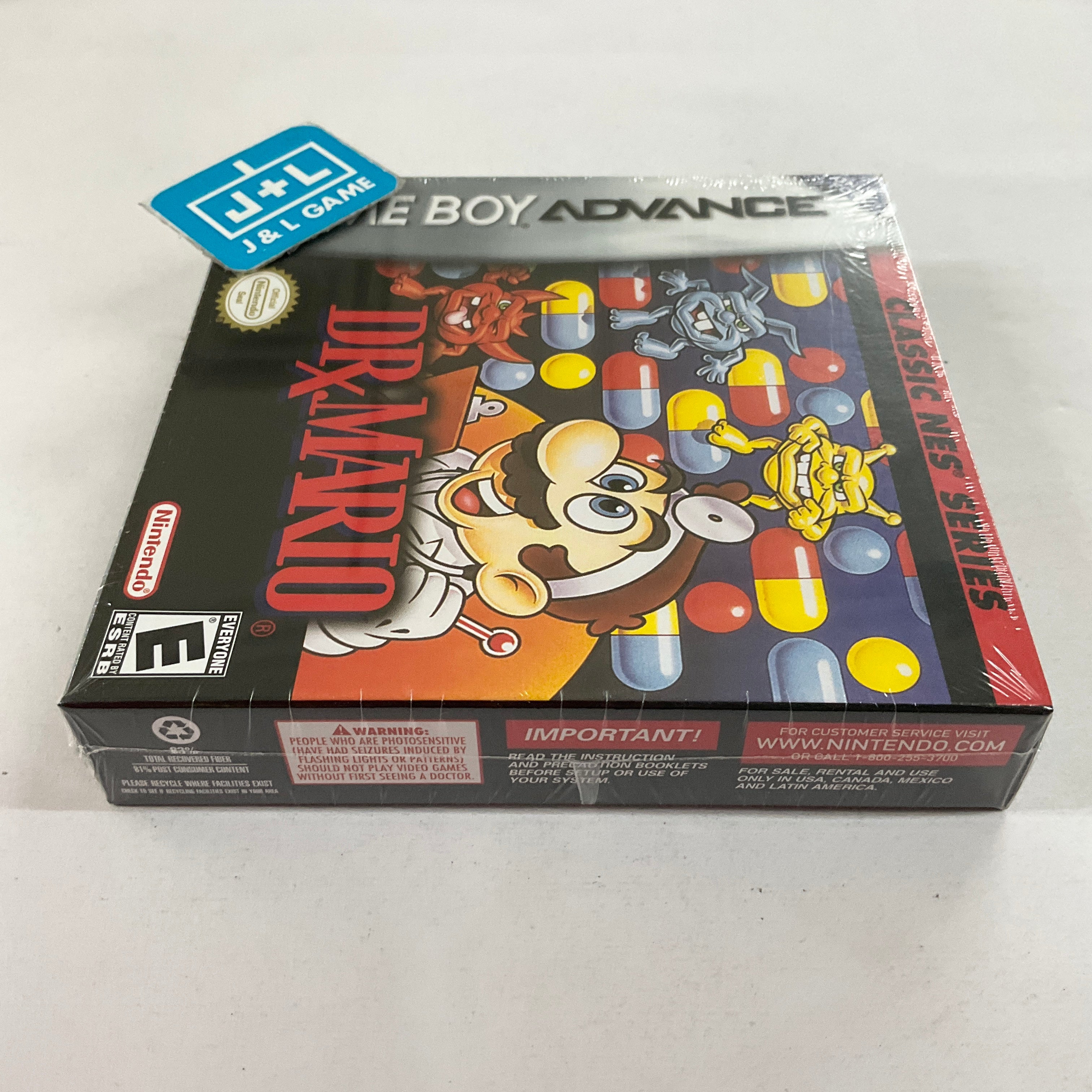 Classic NES Series: Dr. Mario - (GBA) Game Boy Advance Video Games Nintendo   