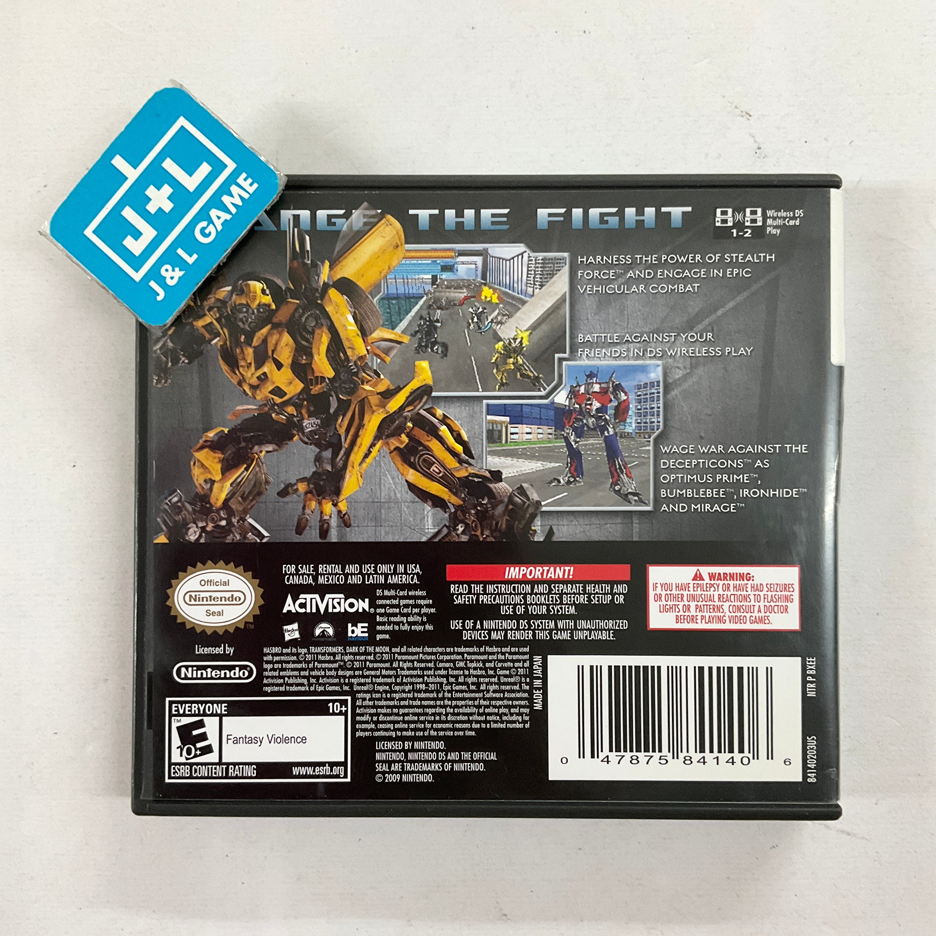 Transformers: Dark of the Moon - Autobots - (NDS) Nintendo DS [Pre-Owned] Video Games Activision