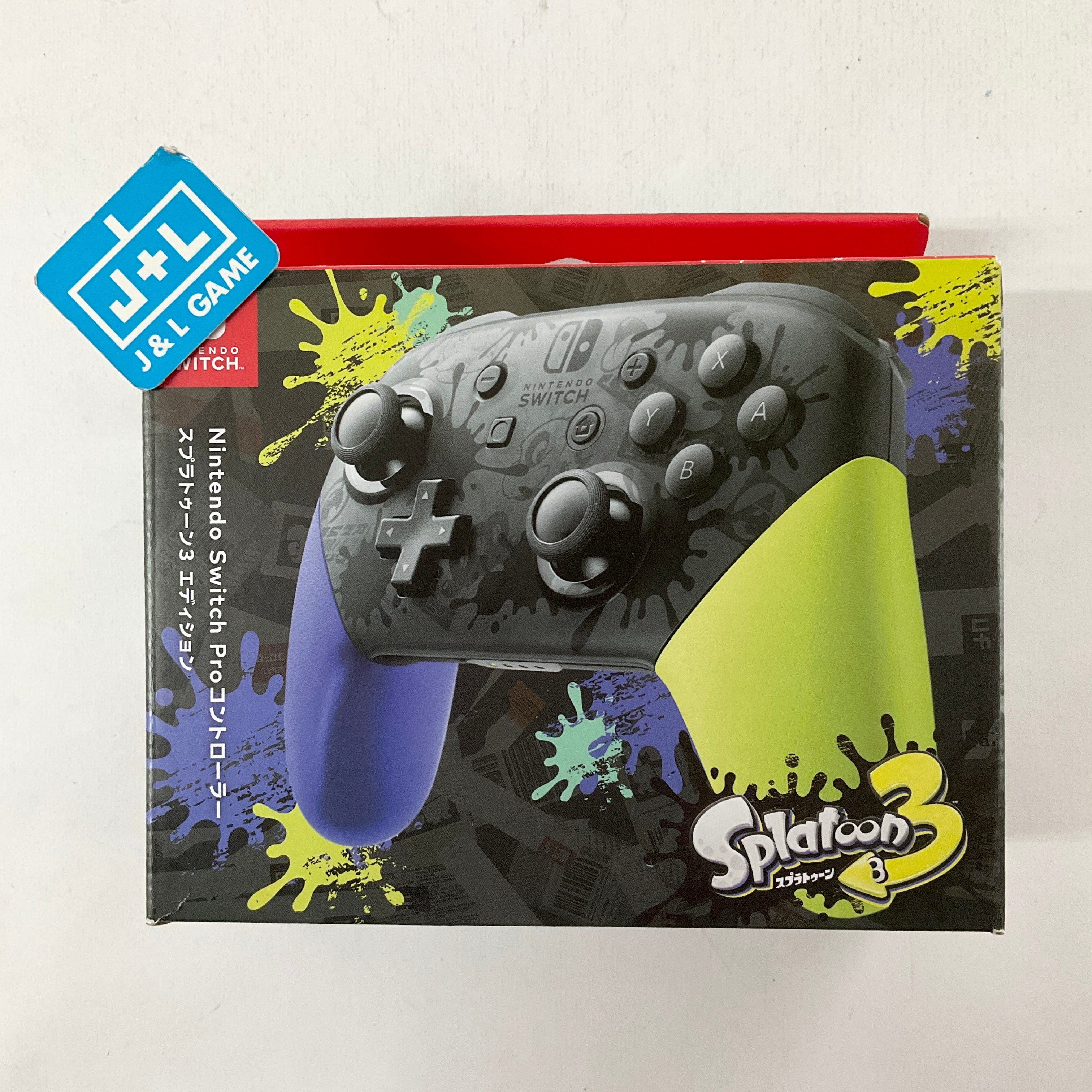 Nintendo Switch Pro Controller (Splatoon 3 Edition) - (NSW) Nintendo Switch (Japanese Import) Accessories Nintendo