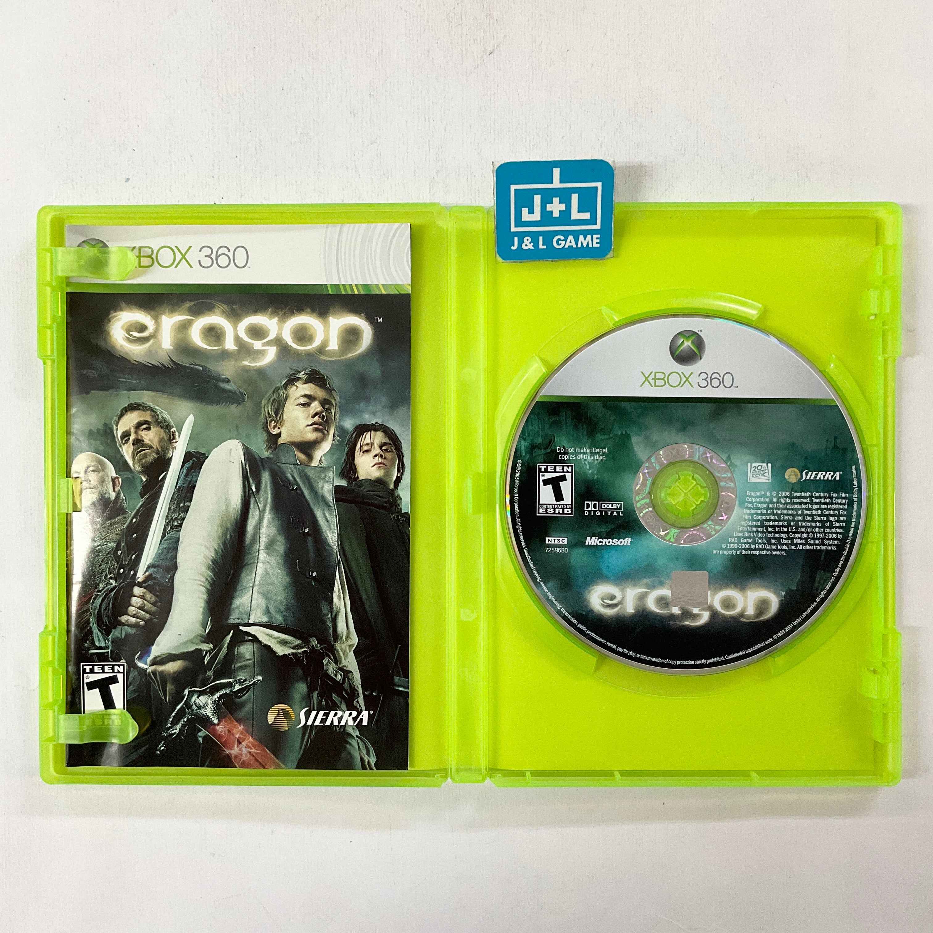 Eragon - Xbox 360 [Pre-Owned] Video Games Sierra Entertainment