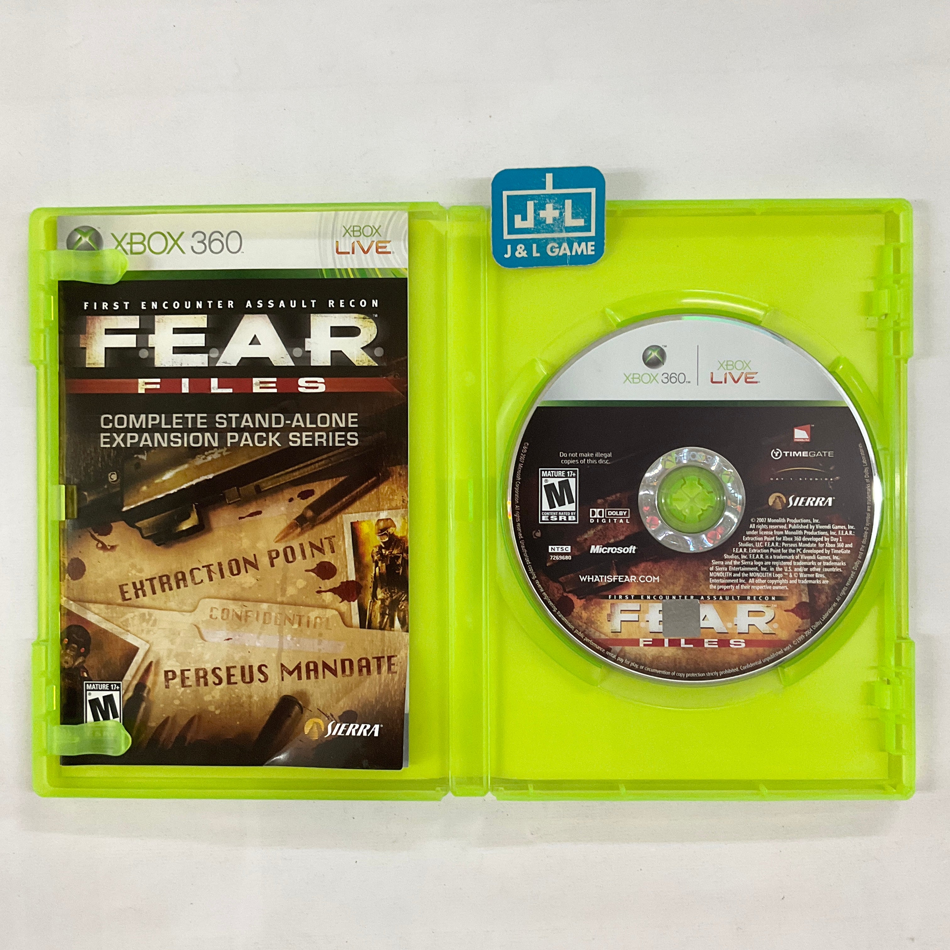 F.E.A.R. Files - Xbox 360 [Pre-Owned]