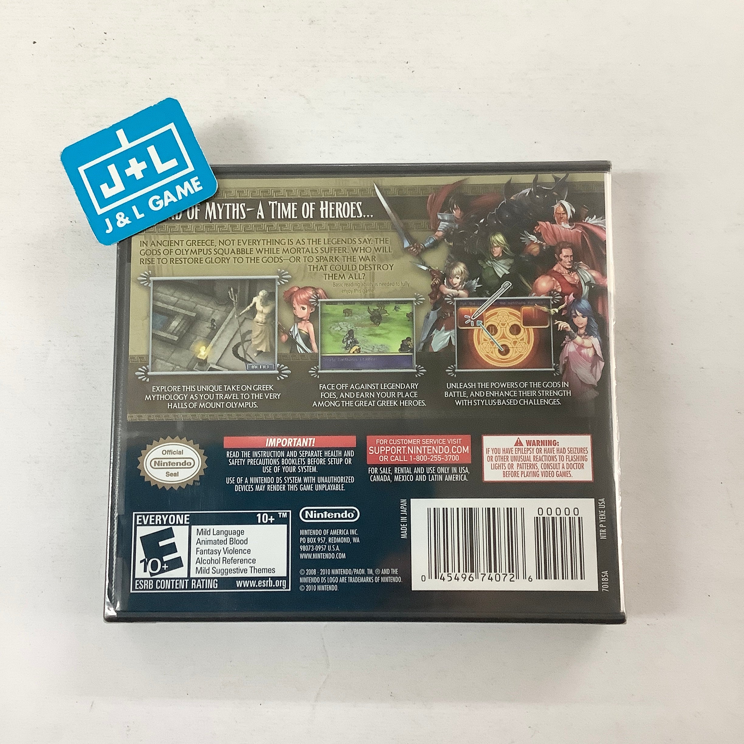 Glory of Heracles - (NDS) Nintendo DS Video Games Nintendo   