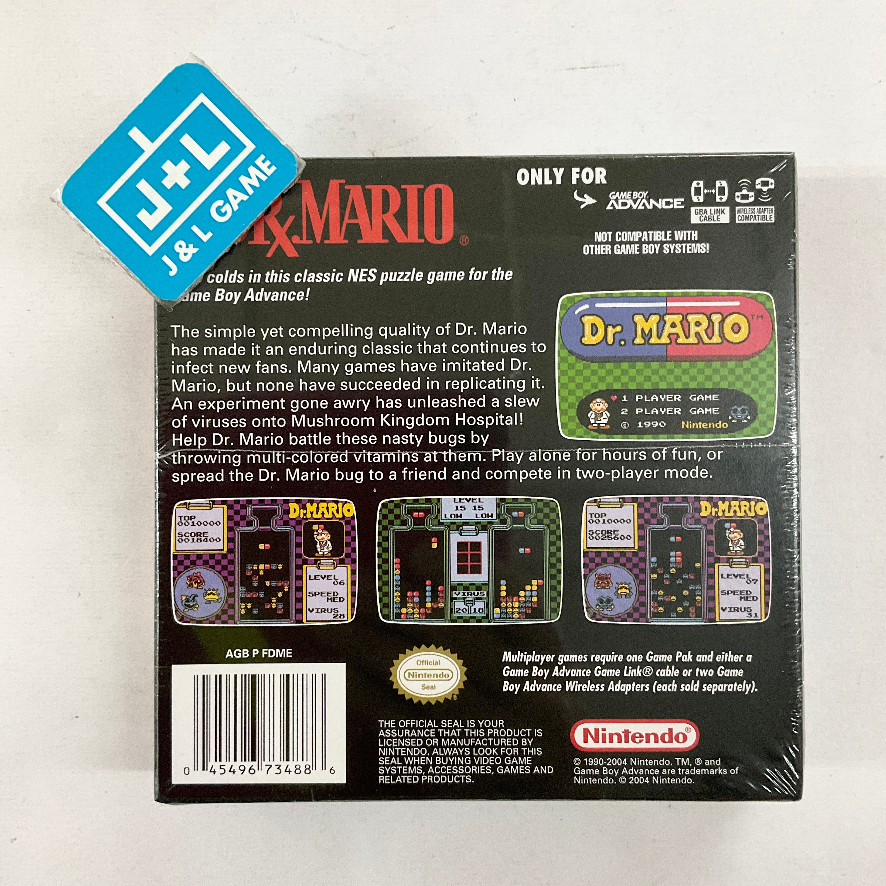 Classic NES Series: Dr. Mario - (GBA) Game Boy Advance Video Games Nintendo   