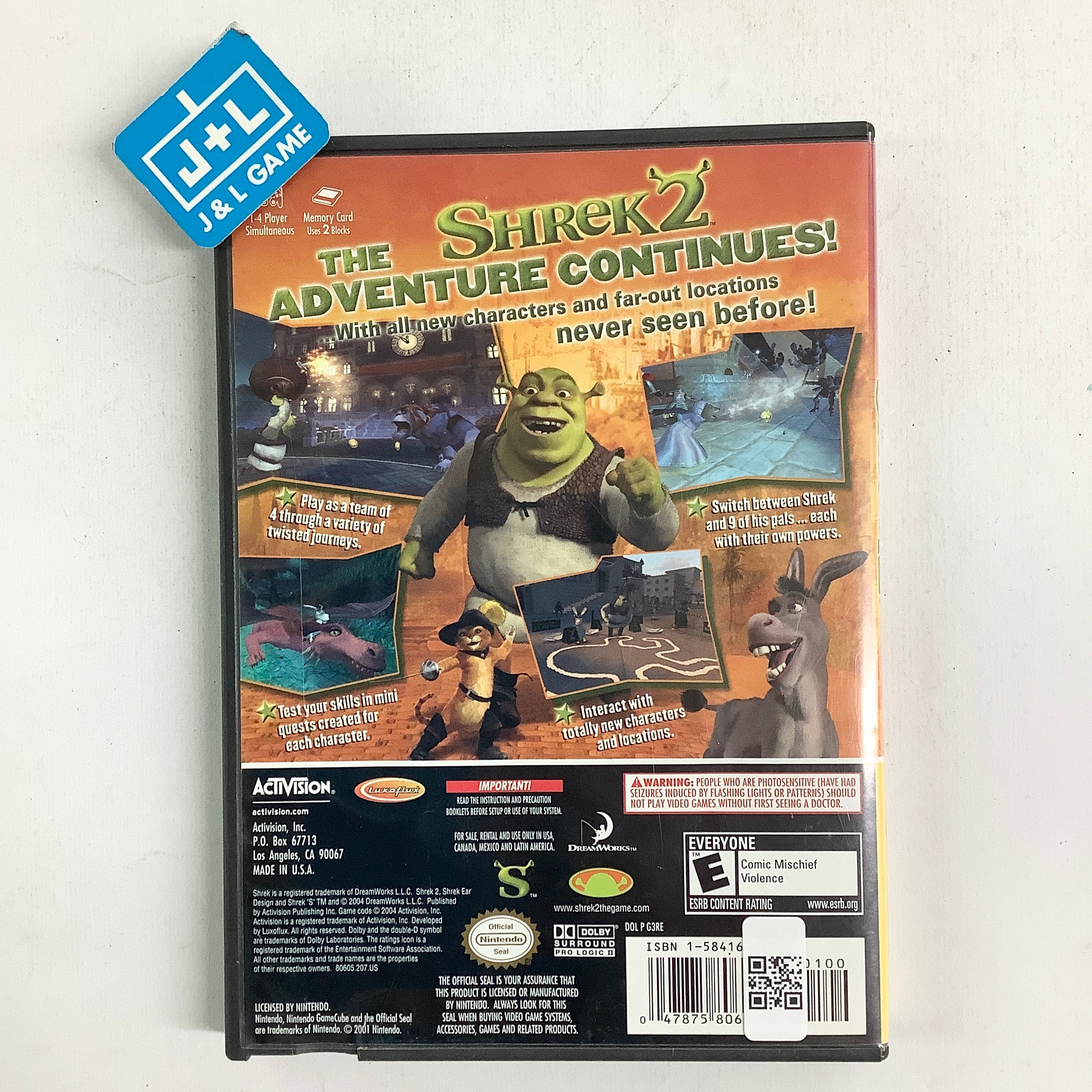 Shrek 2 (Player's Choice) - (GC) GameCube [Pre-Owned] Video Games Activision