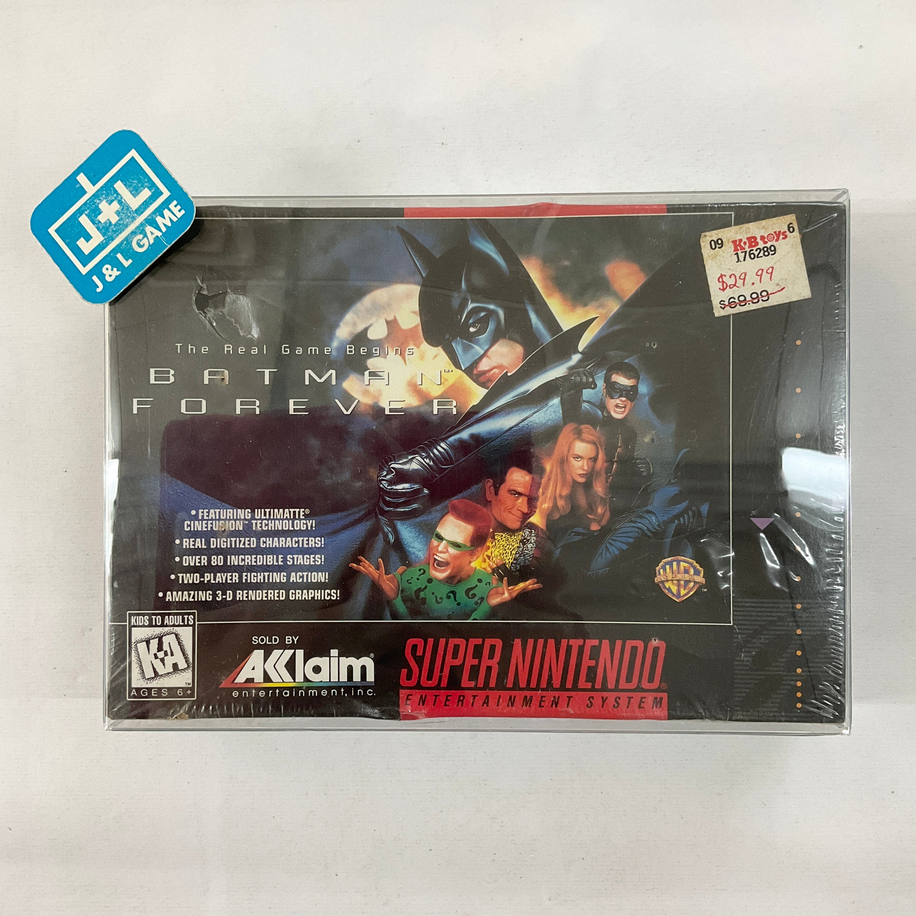 Batman Forever - (SNES) Super Nintendo Video Games Acclaim   