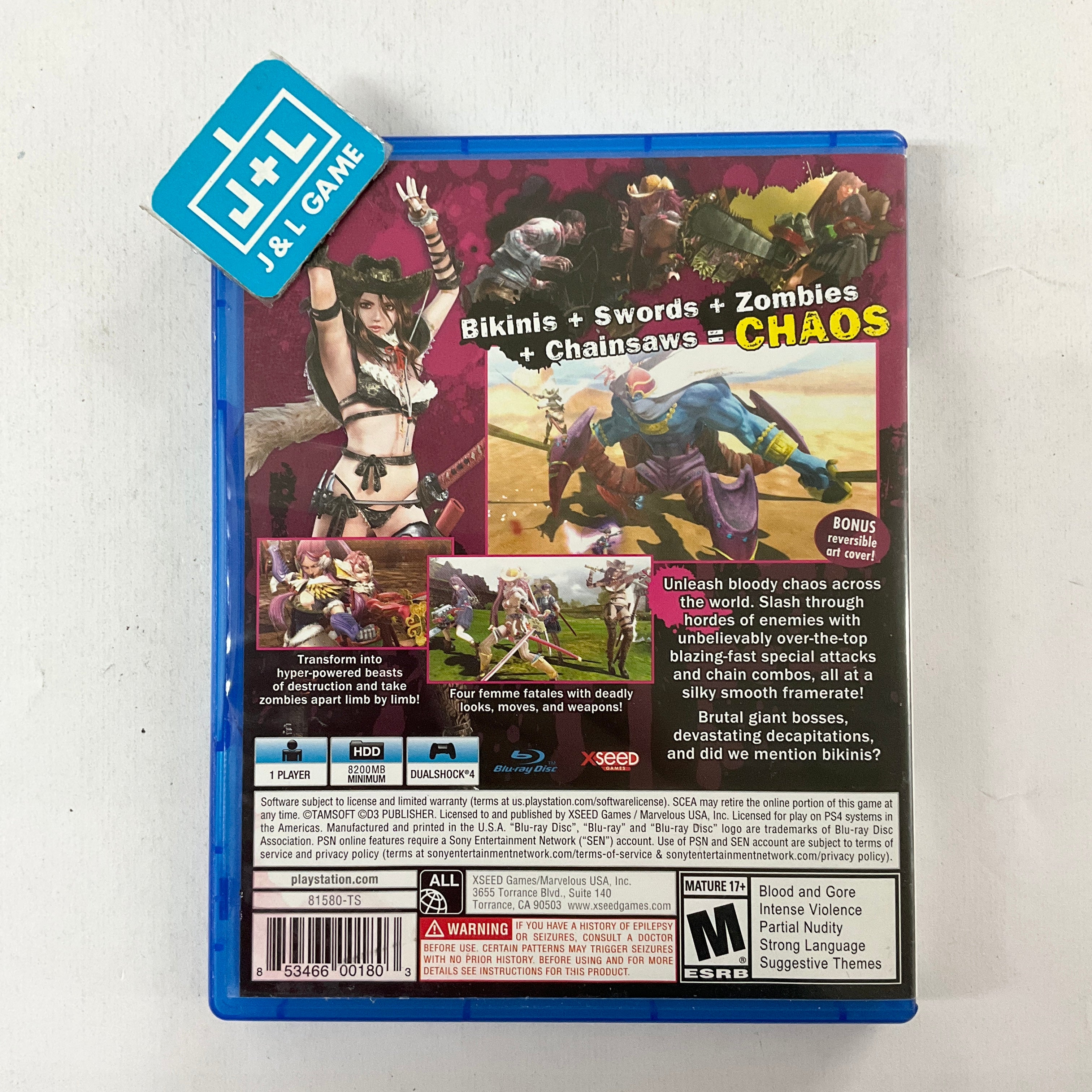 Onechanbara Z2: Chaos - (PS4) PlayStation 4 [Pre-Owned] Video Games XSEED Games