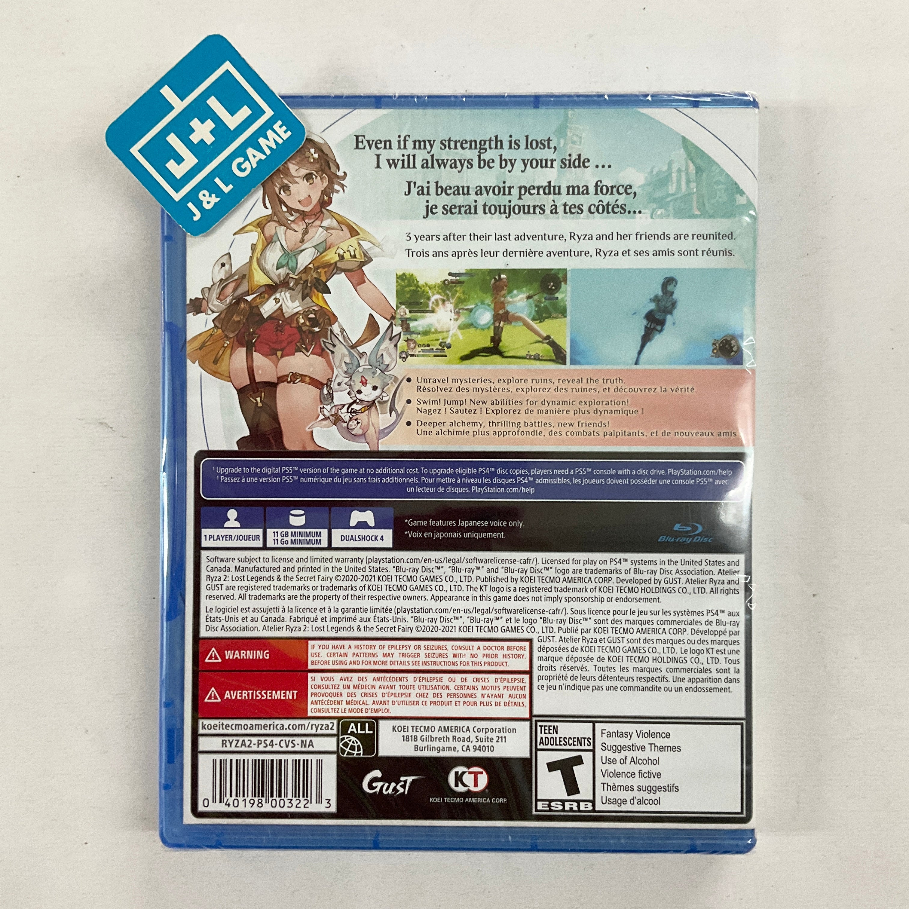 Atelier Ryza 2: Lost Legends & The Secret Fairy - (PS4) PlayStation 4 Video Games KT   