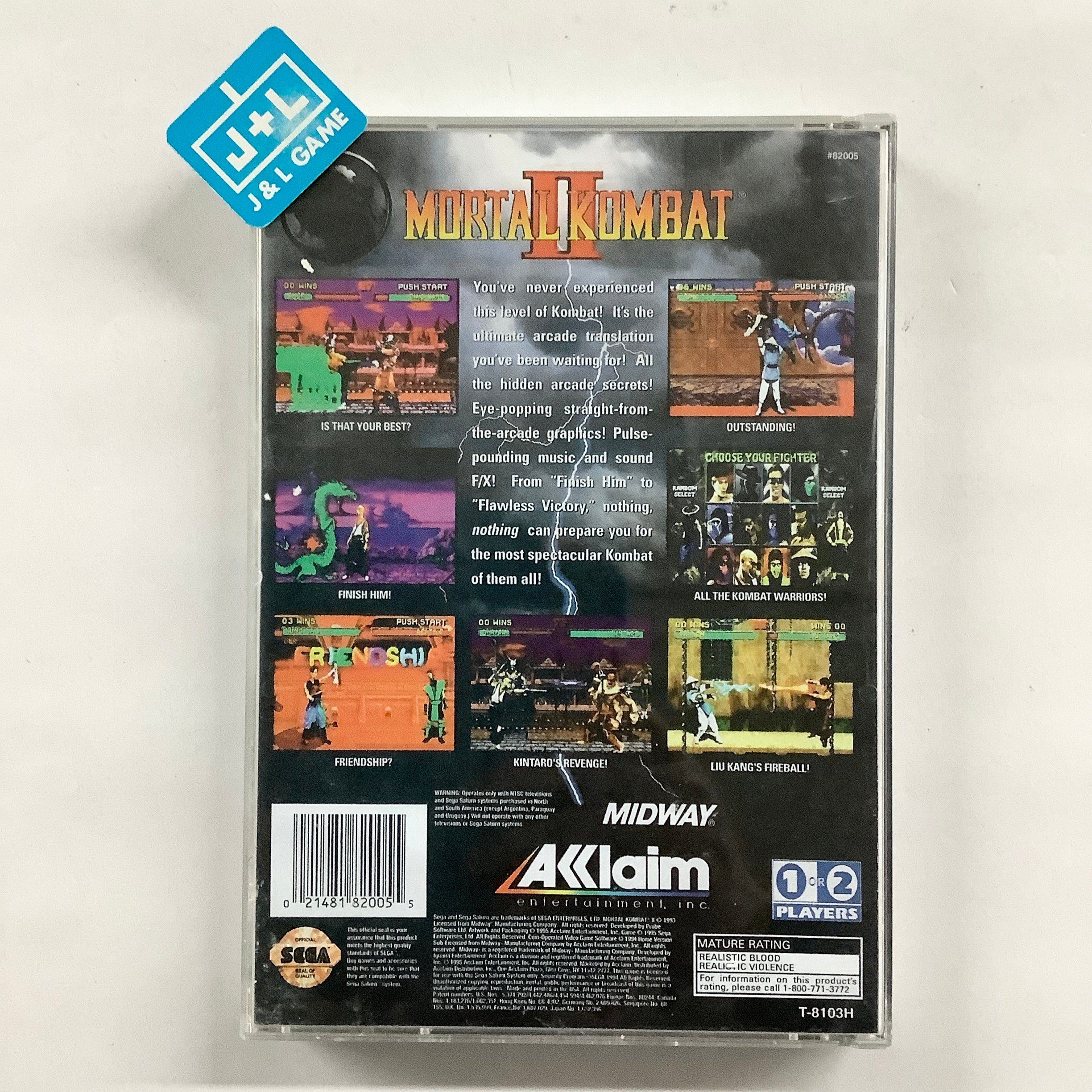 Mortal Kombat II - (SS) SEGA Saturn [Pre-Owned] Video Games Acclaim