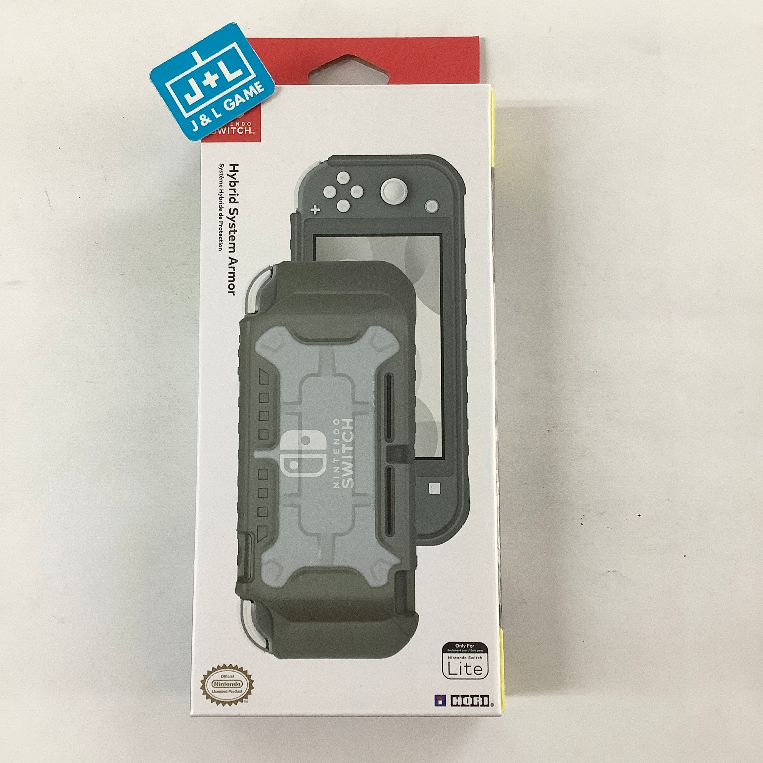 HORI Nintendo Switch Lite Hybrid System Armor (Gray) - (NSW) Nintendo Switch Accessories Hori   