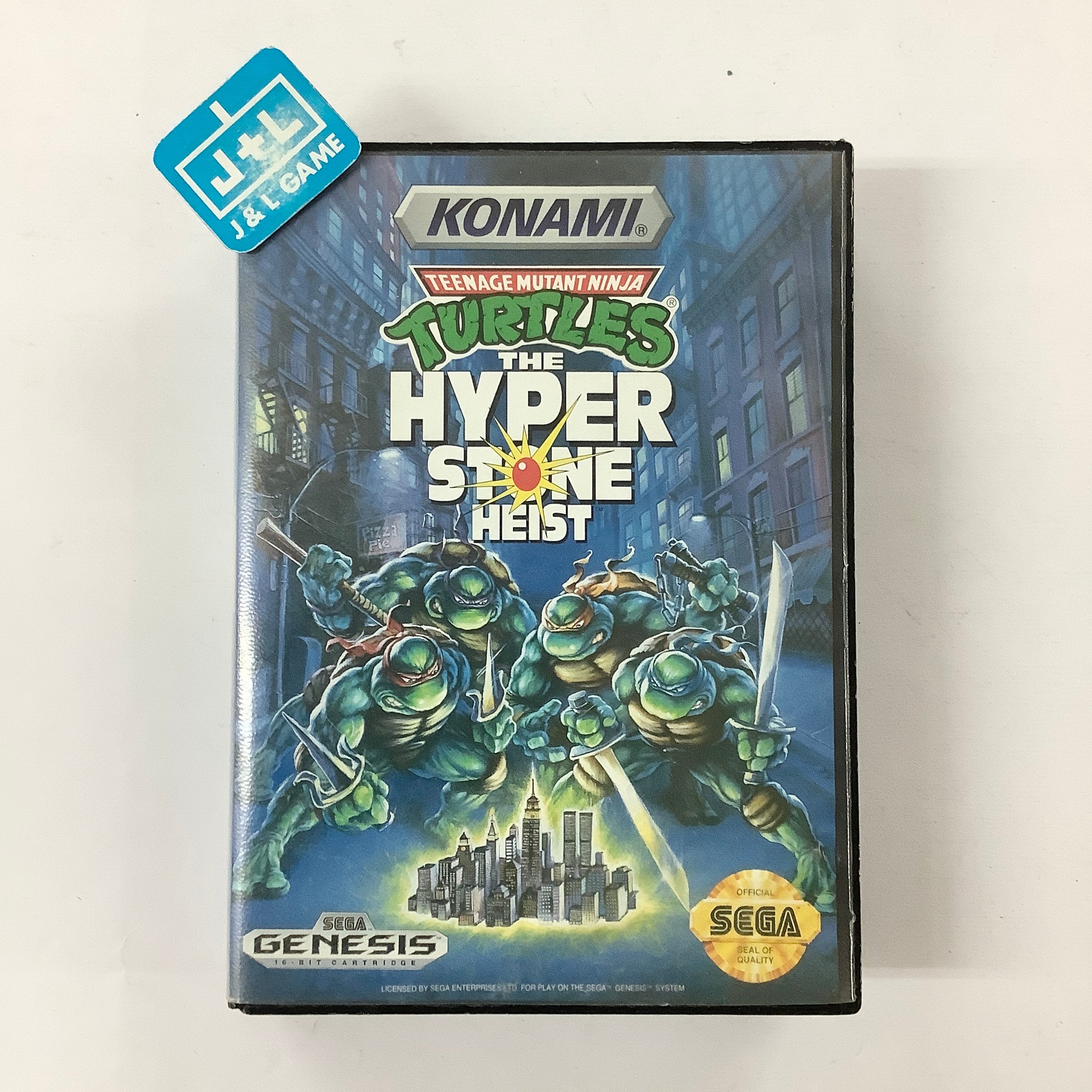 Teenage Mutant Ninja Turtles Hyperstone Heist selling for Sega Genesis